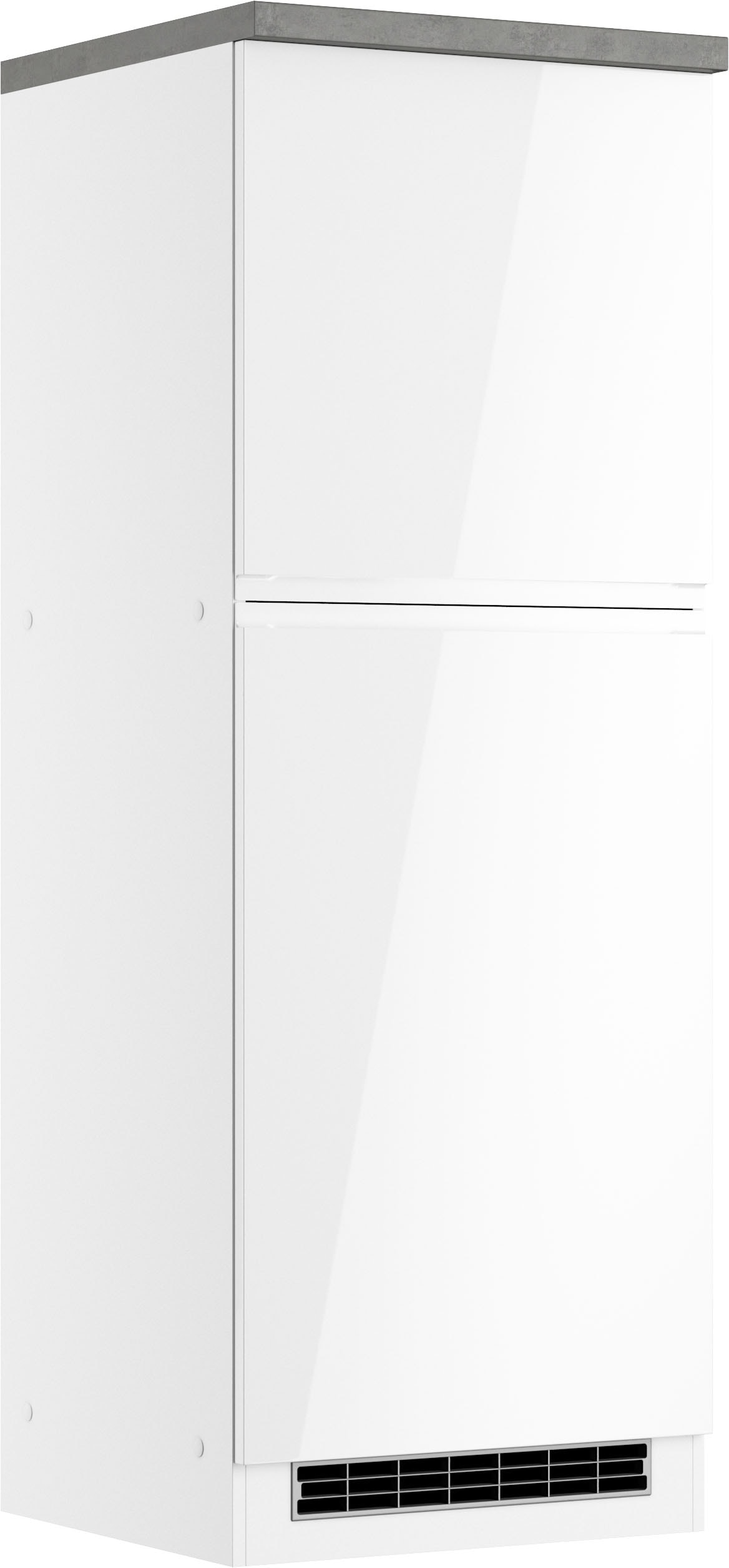Image of KOCHSTATION Kühlumbauschrank "KS-Virginia,neu in verbesserter Ausführung" Stauraum, Softclose, Breite 60 cm, Höhe 165 cm, Nische für Kühlschrank: B/H/T 56/88/55 cm