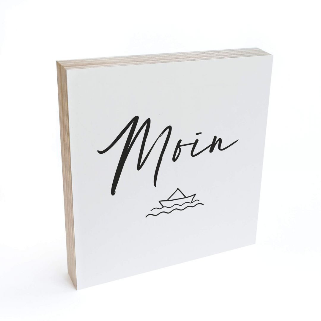 Image of Wall-Art Holzbild »Tischdeko Moin Boot Holzbild«, (1 St.) bei Ackermann Versand Schweiz