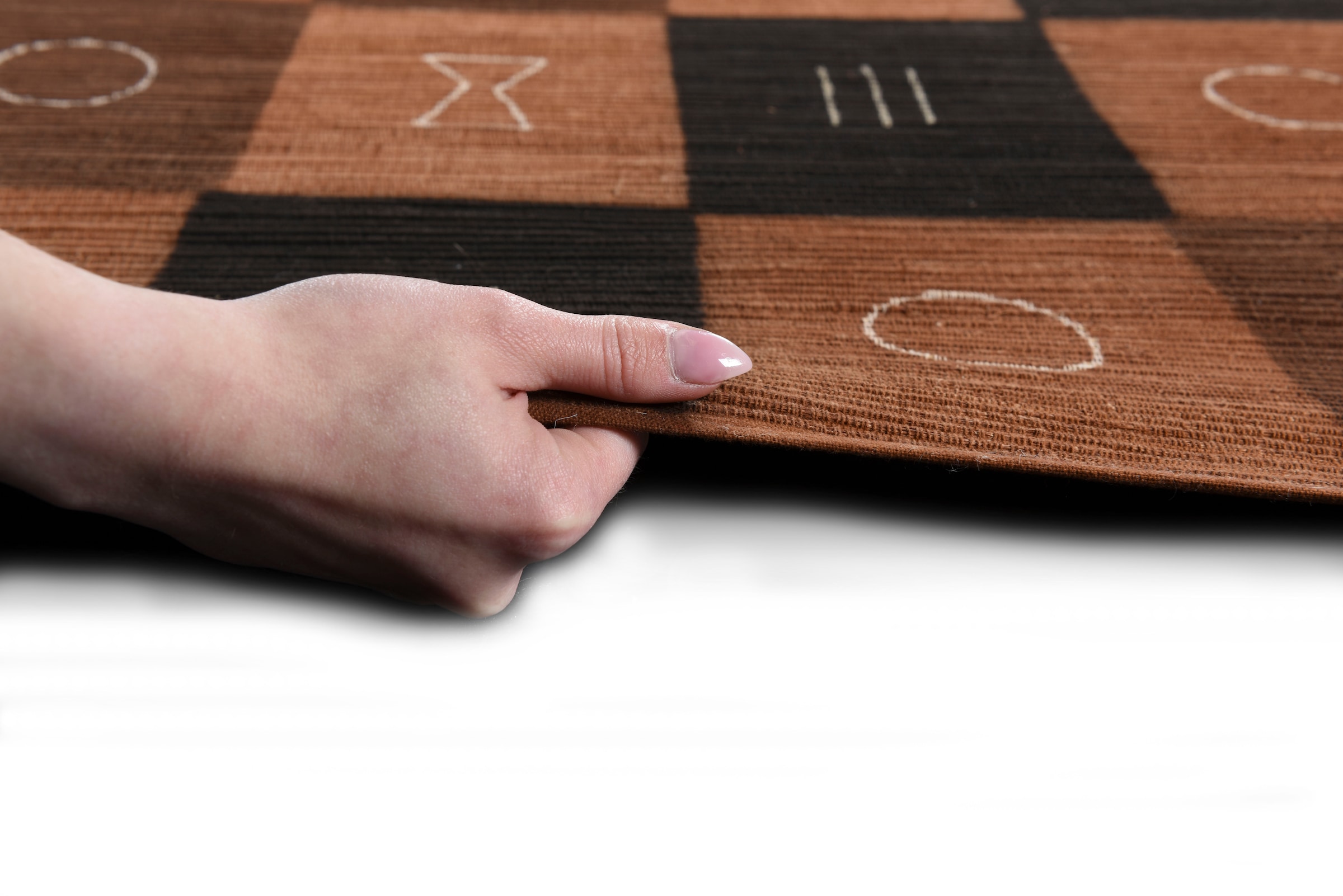 DIE HAUSKUNST Tapis »Tulon« Rectangulaire 4 mm Höhe Flachgewebe, handgewebt, mit Fransen