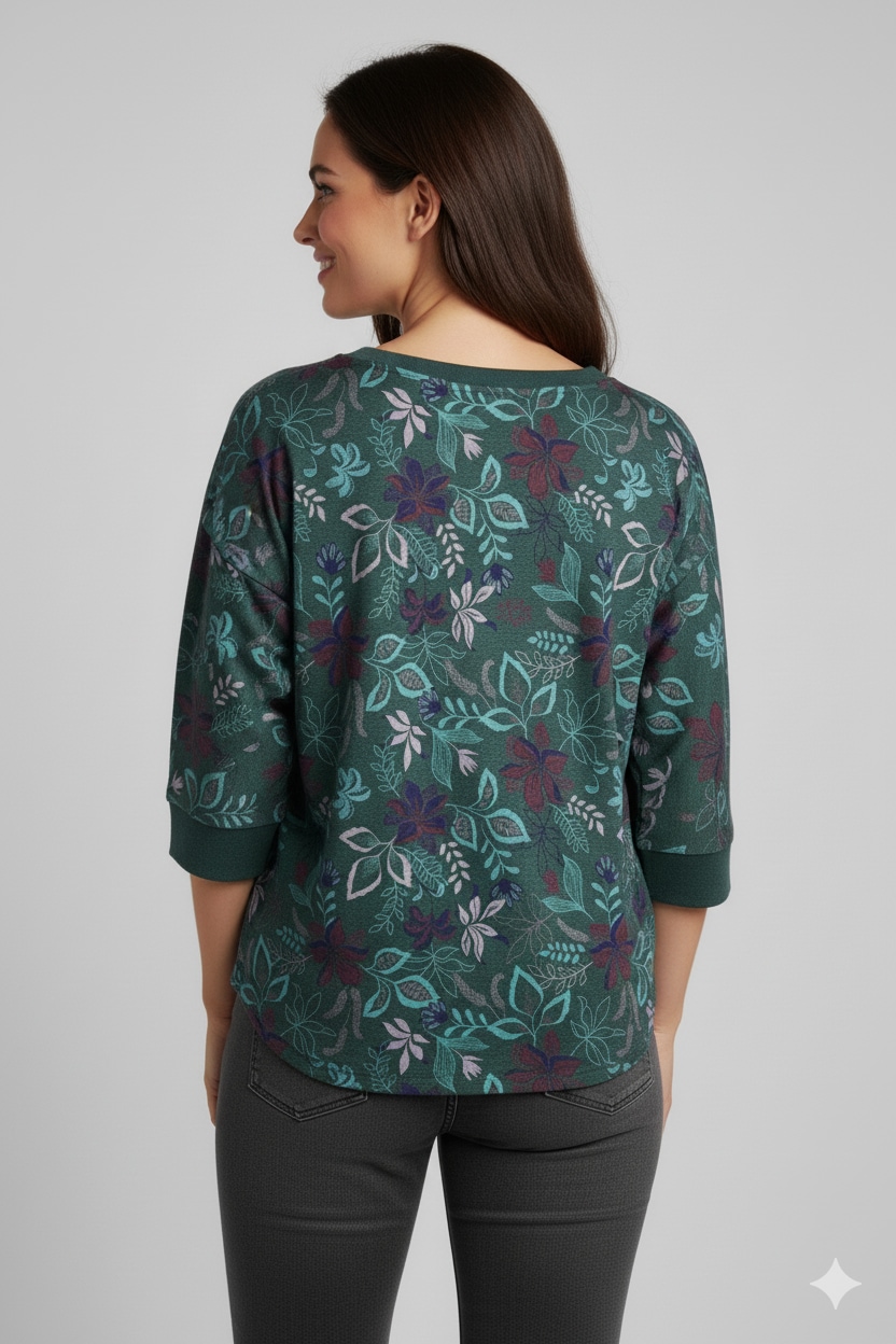 Ragwear T-shirt à manches 3/4 »SHIMONA FLOWERS O«