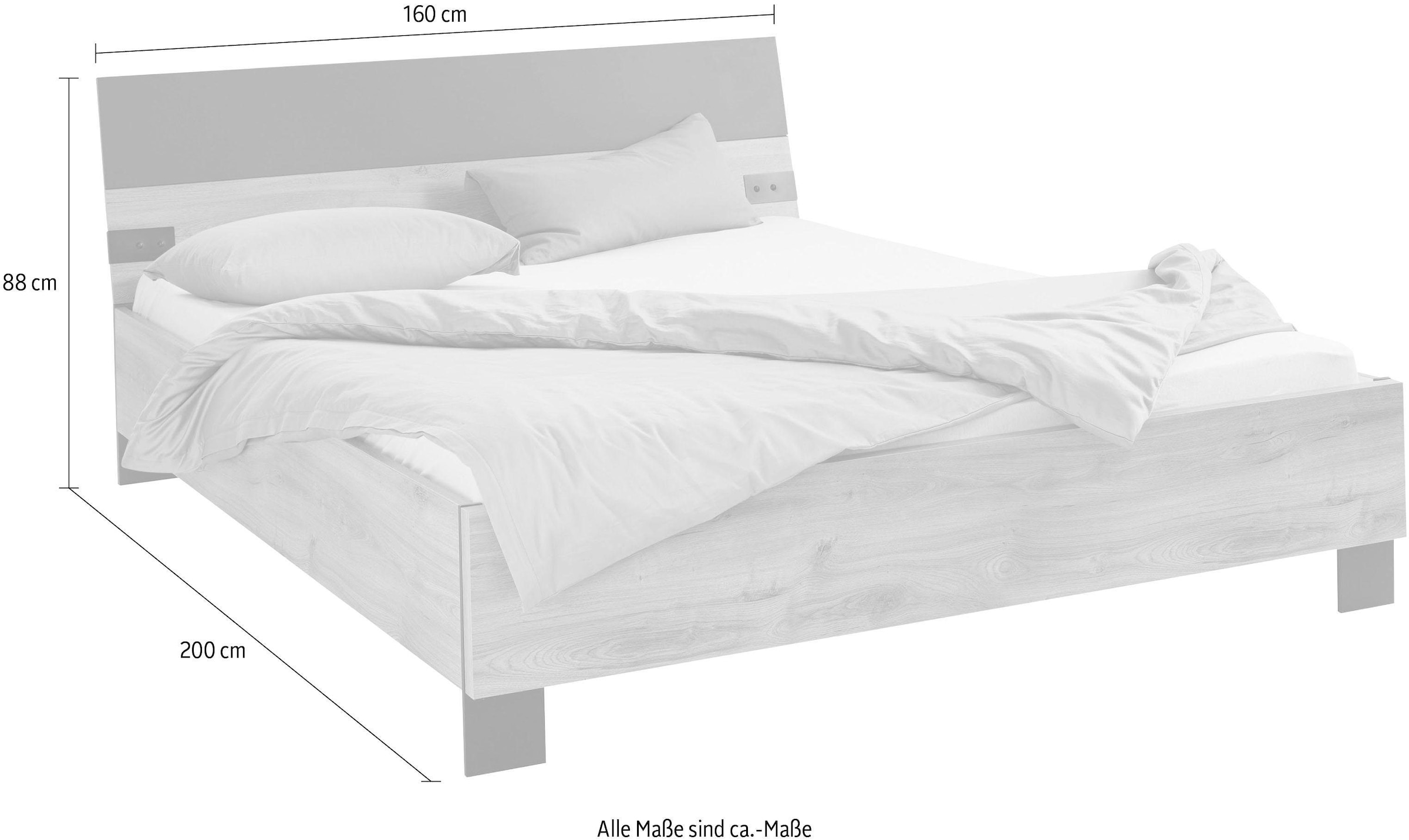 Wimex Futonbett »Malmö, Bett Made in Germany«, im beliebten Industrial look, 3 Breiten zur Auswahl