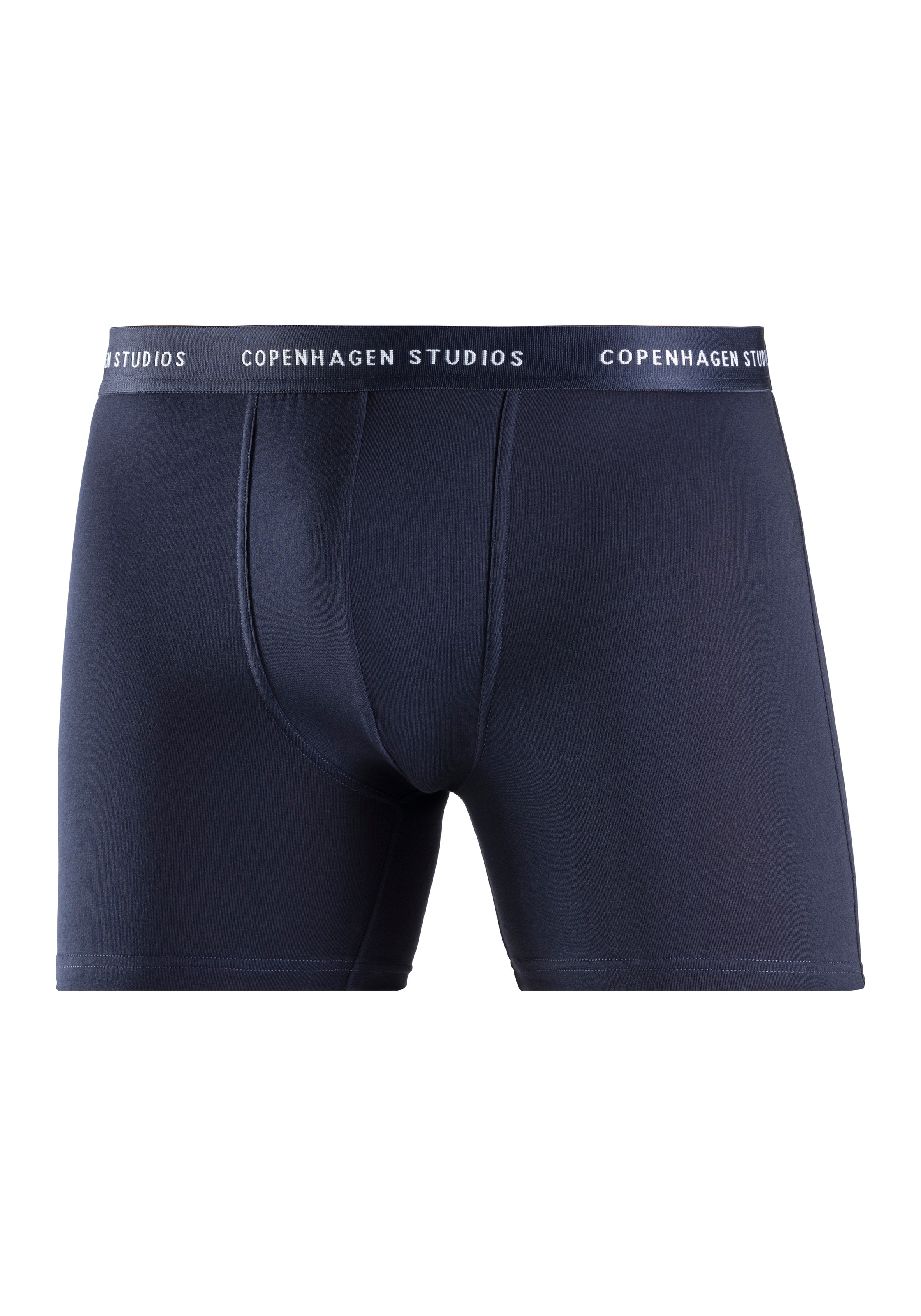 Copenhagen Studios Langer Boxer »Boxershorts für Herren«, (3 St.), mit längerem Bein und Logobund
