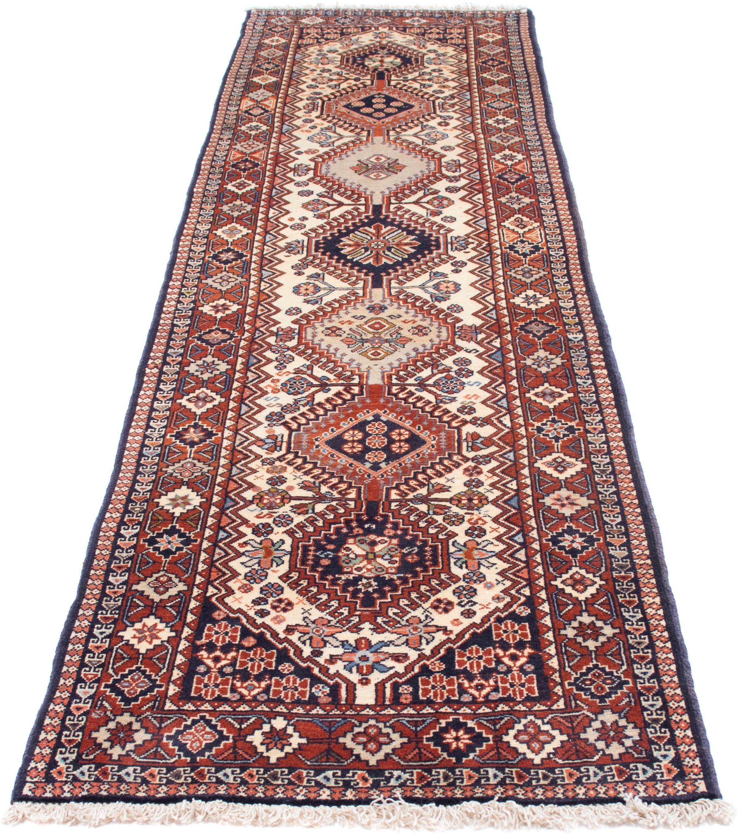 Image of morgenland Orientteppich »Perser - Nomadic - 293 x 72 cm - beige«, rechteckig, 10 mm Höhe, Wohnzimmer, Handgeknüpft, Einzelstück mit Zertifikat bei Ackermann Versand Schweiz