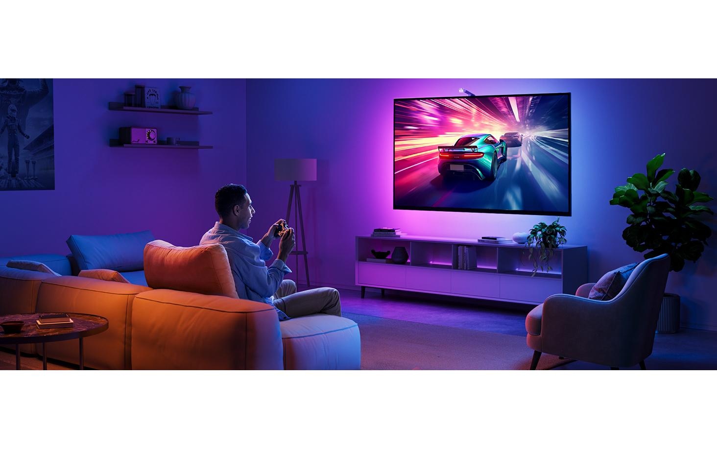 Govee LED Lichtleiste »Govee Backlight T3, 55-65, RGBICW, WiFi, BT«, 108 flammig
