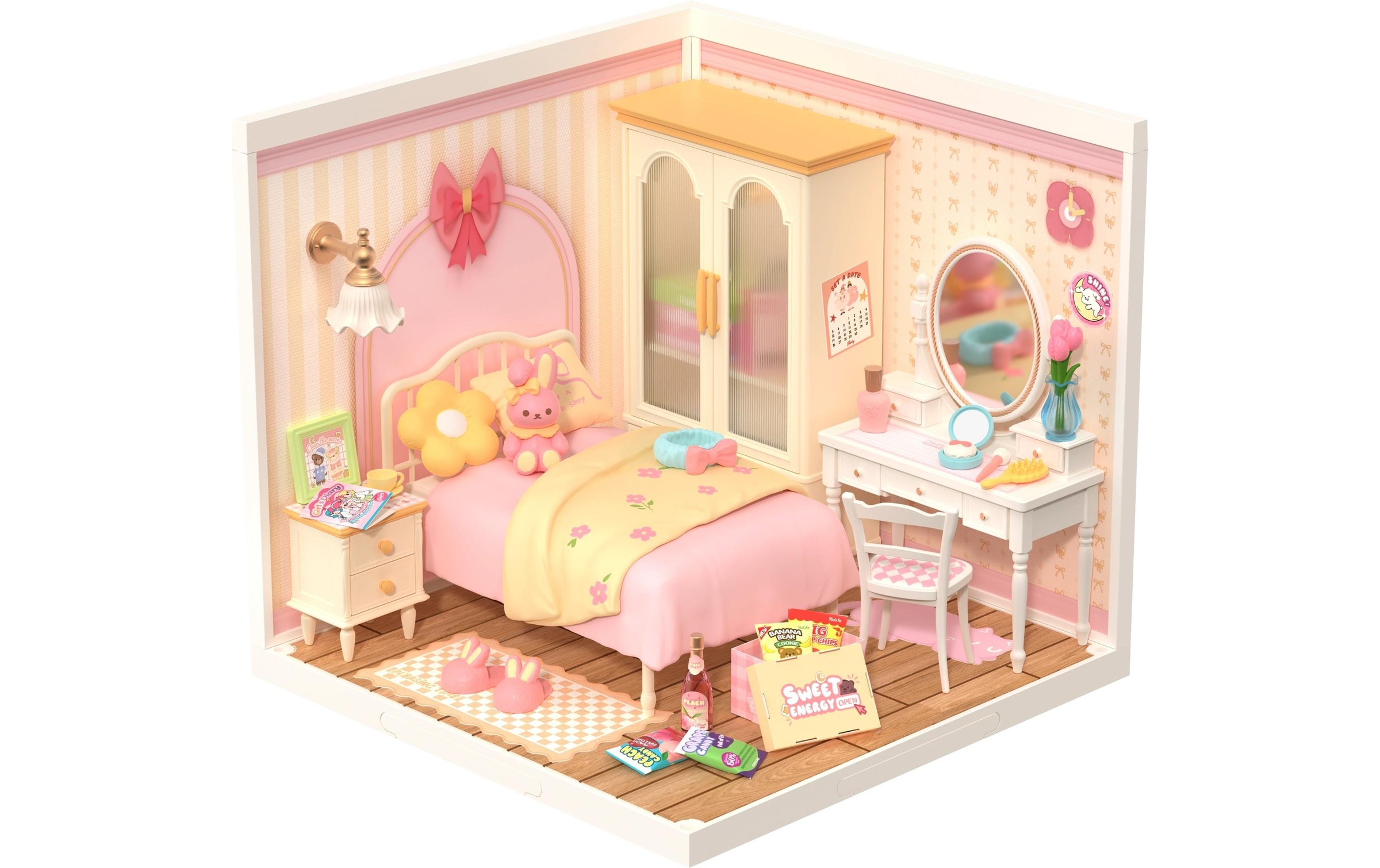 Image of Modellbausatz "RoboTime Lovely Pink Bedroom"