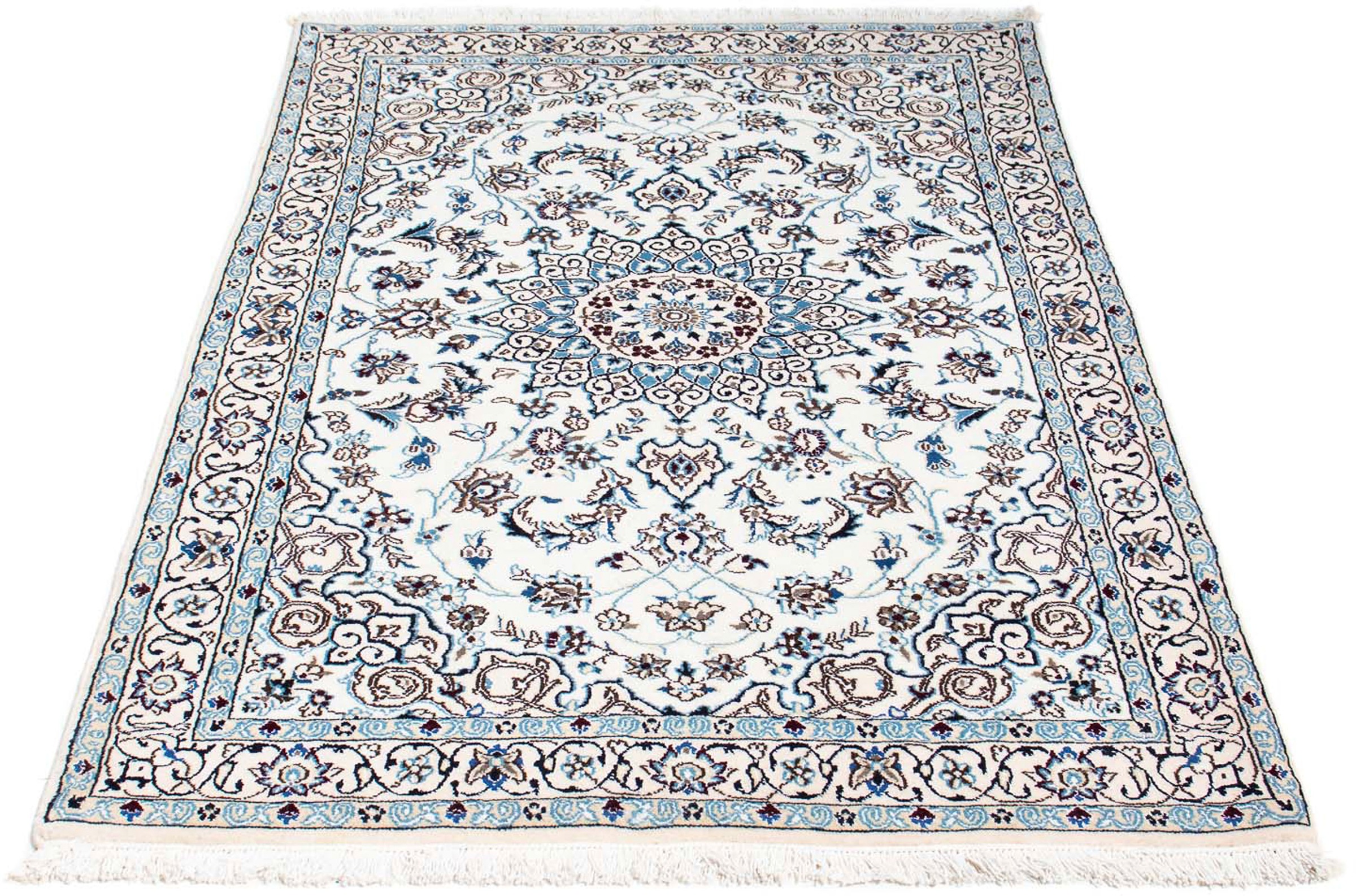 Image of morgenland Orientteppich »Perser - Nain - Royal - 178 x 108 cm - beige«, rechteckig, 10 mm Höhe, Wohnzimmer, Handgeknüpft, Einzelstück mit Zertifikat bei Ackermann Versand Schweiz