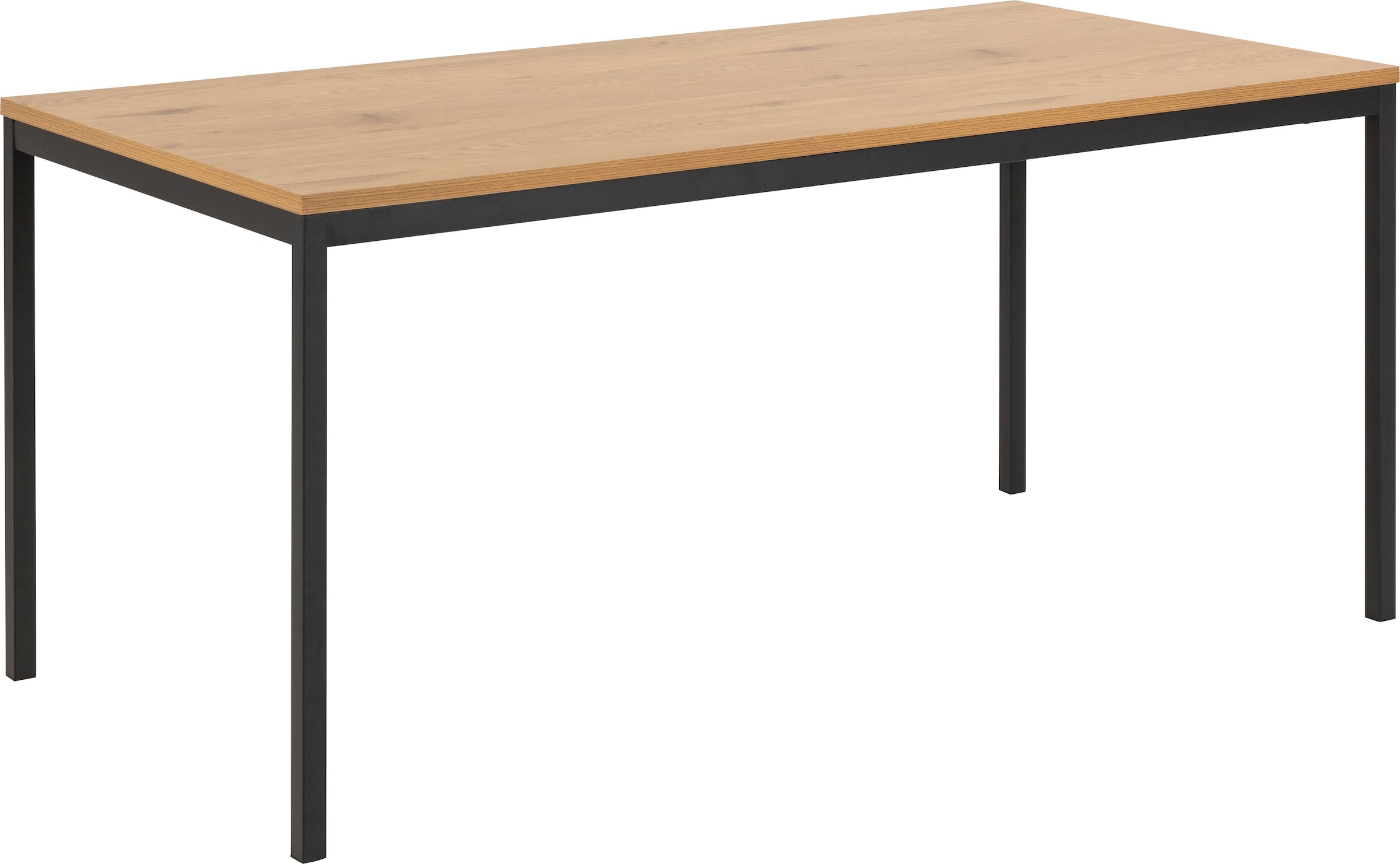 Image of ACTONA GROUP Esstisch mit Gestell aus pulverbeschichtetem Metall, Breite 160 cm
