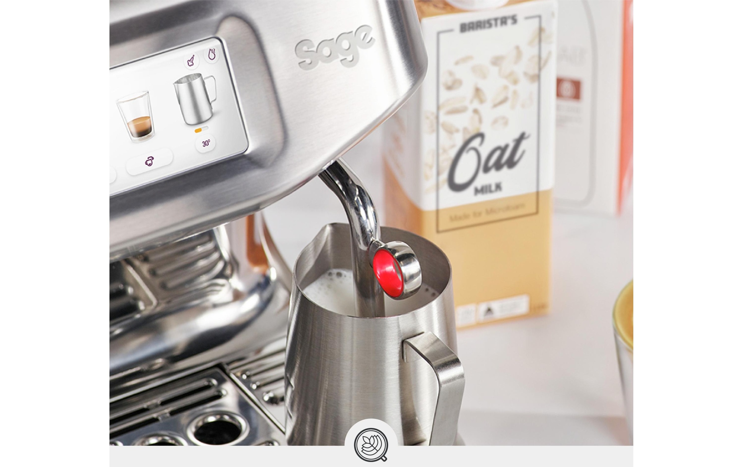 Sage Siebträgermaschine »Touch Impress Cold«, Milchschaumdüse