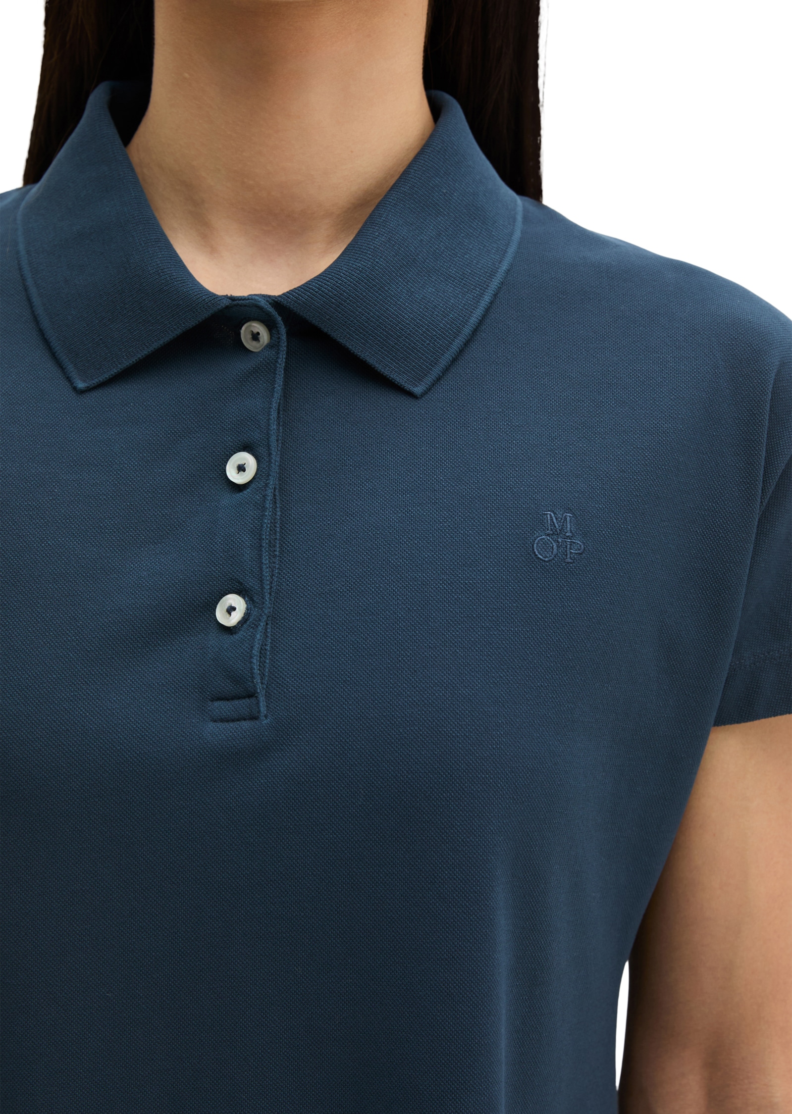 Marc O'Polo Robe polo Sans poches Regular en jersey piqué
