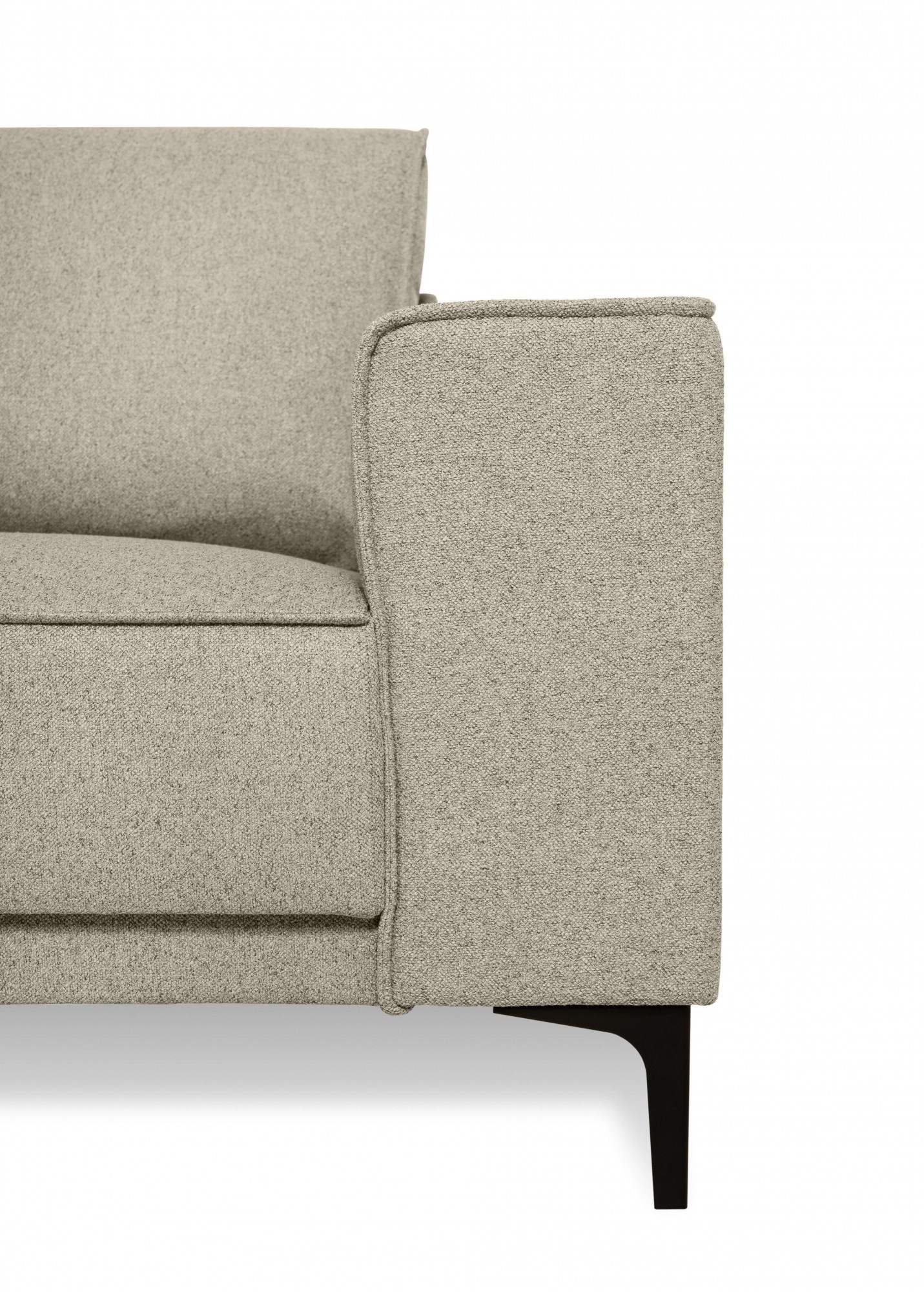 Places of Style Ecksofa »Casina«, mit abgerundeter Ottomane, in einem weichen Chenille-Stoff