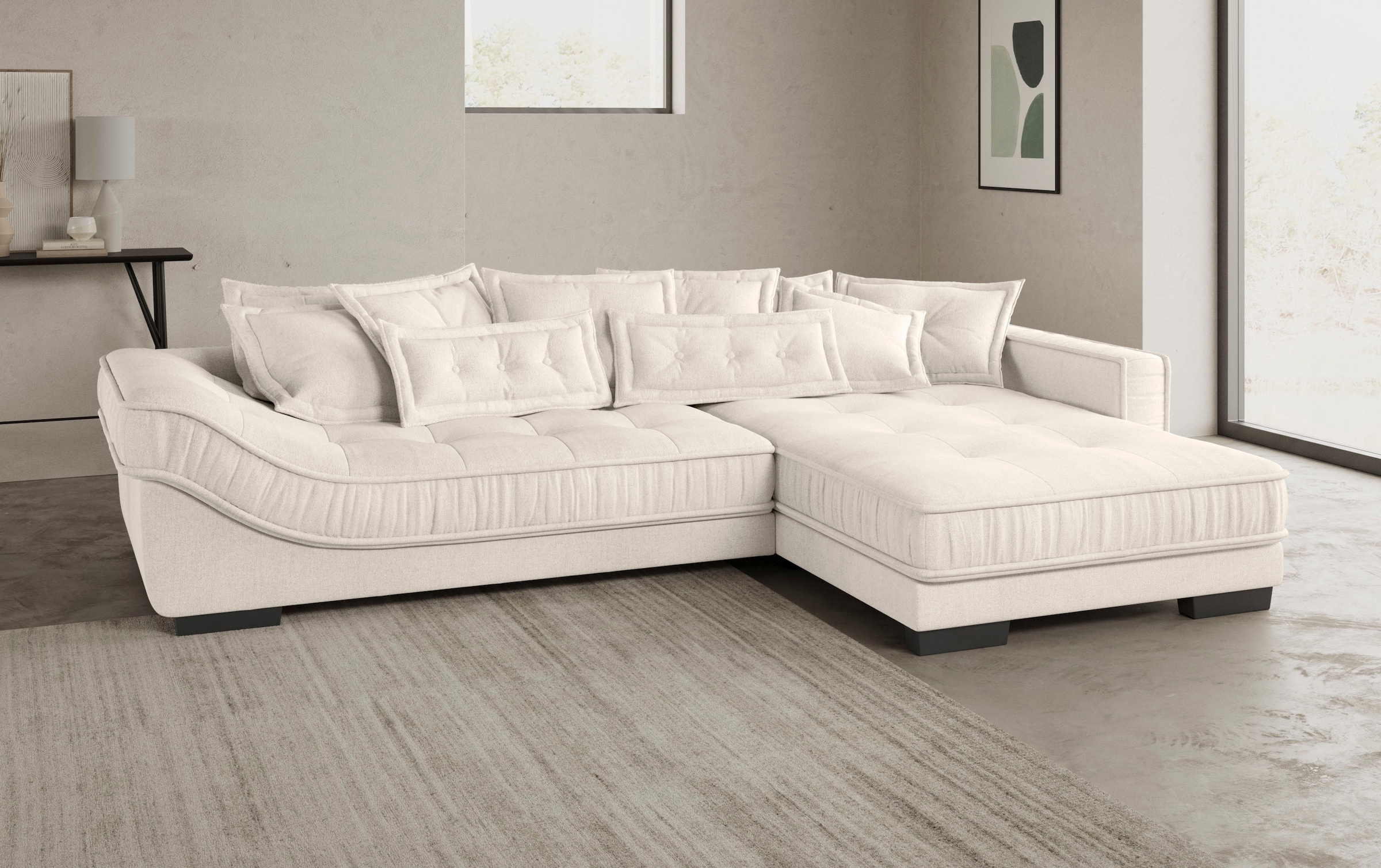 Mr. Couch Ecksofa »Diwan II DuraFlex L-Form«, DuraFlex-Kaltschaumpolsterung, bis 140 kg, 4 Bezugsqualitäten