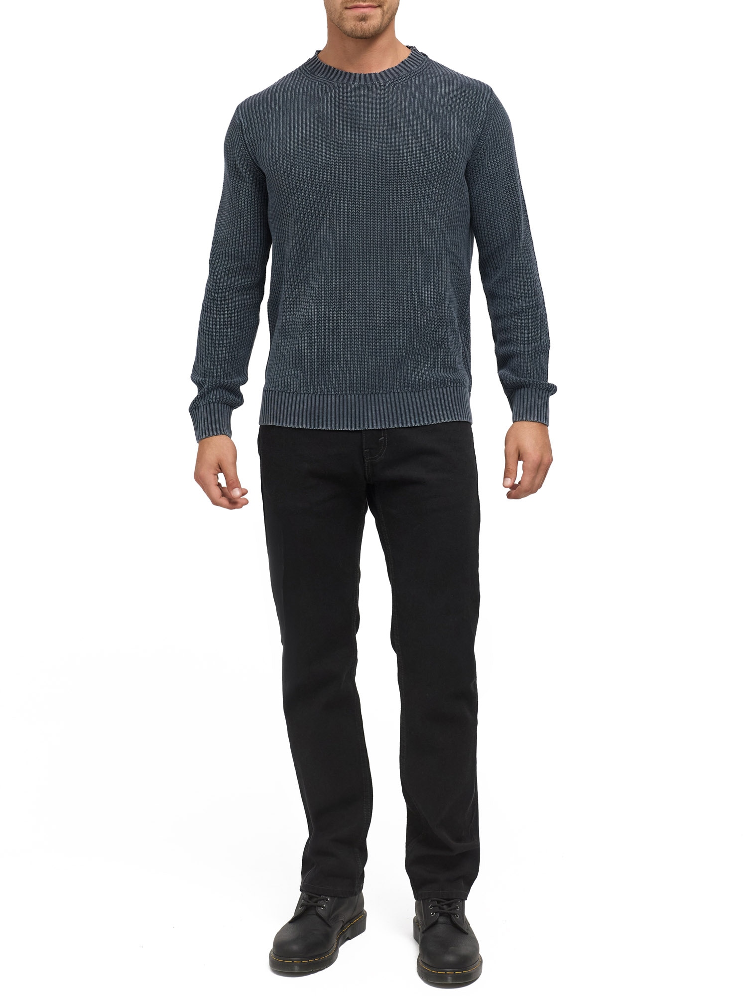 Indicode Pull à col rond »INTorpedo« Baumwolle, regular fit
