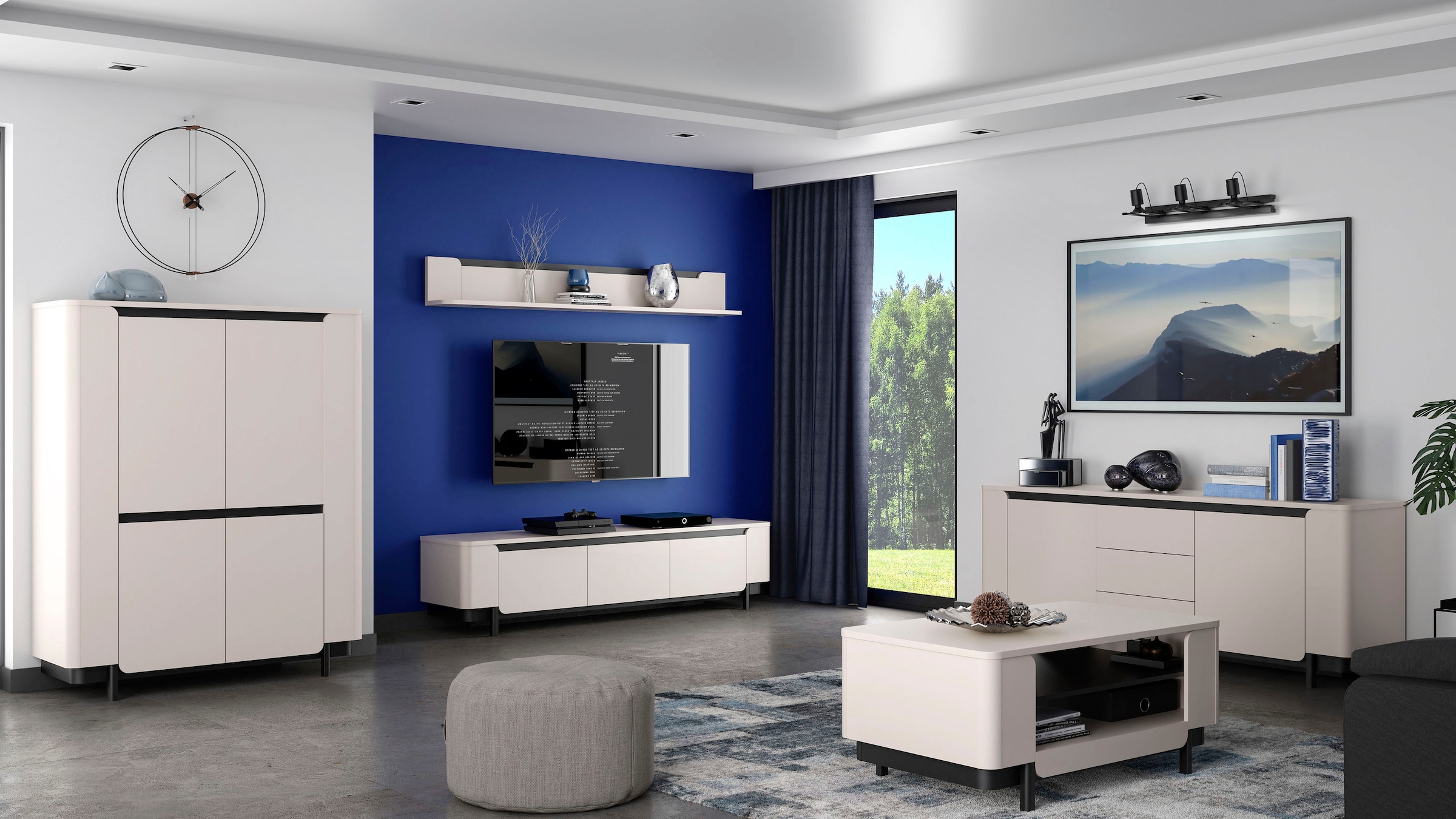FORTE Lowboard »VodolTV-Board, TV-Schrank« TV Board, Soft Close, Stauraum