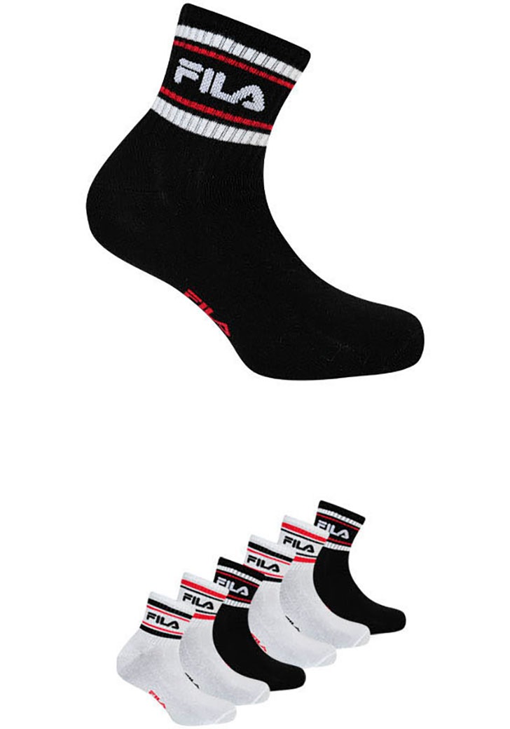 Image of Fila Freizeitsocken "MAN LIFESTYLE QUARTER SOCKS" 6 Stk. tlg. mit auffälligem Logoschriftzug