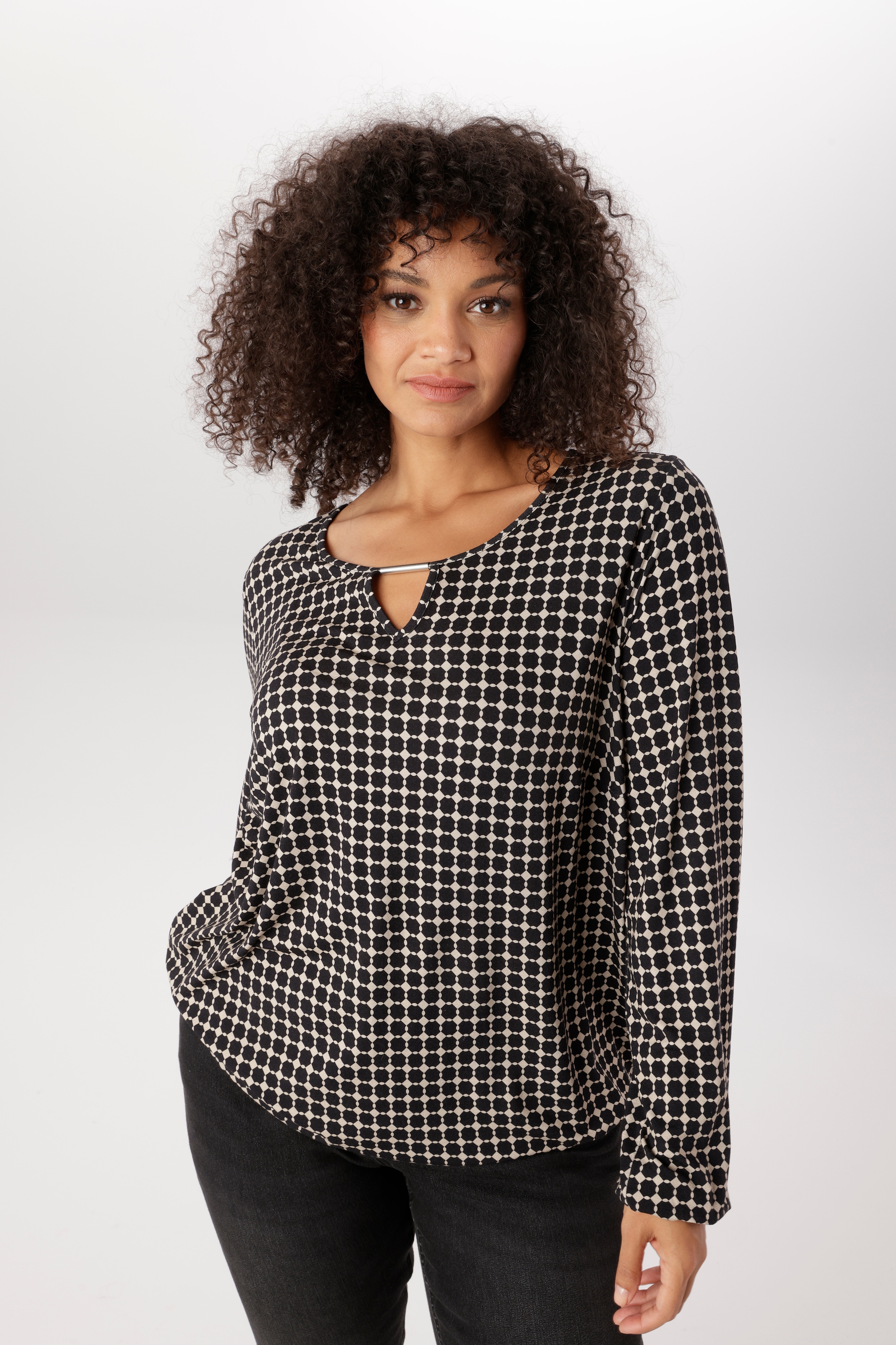 Image of Aniston PLUS Langarmshirt aus weich fliessender Qualität - NEUE KOLLEKTION