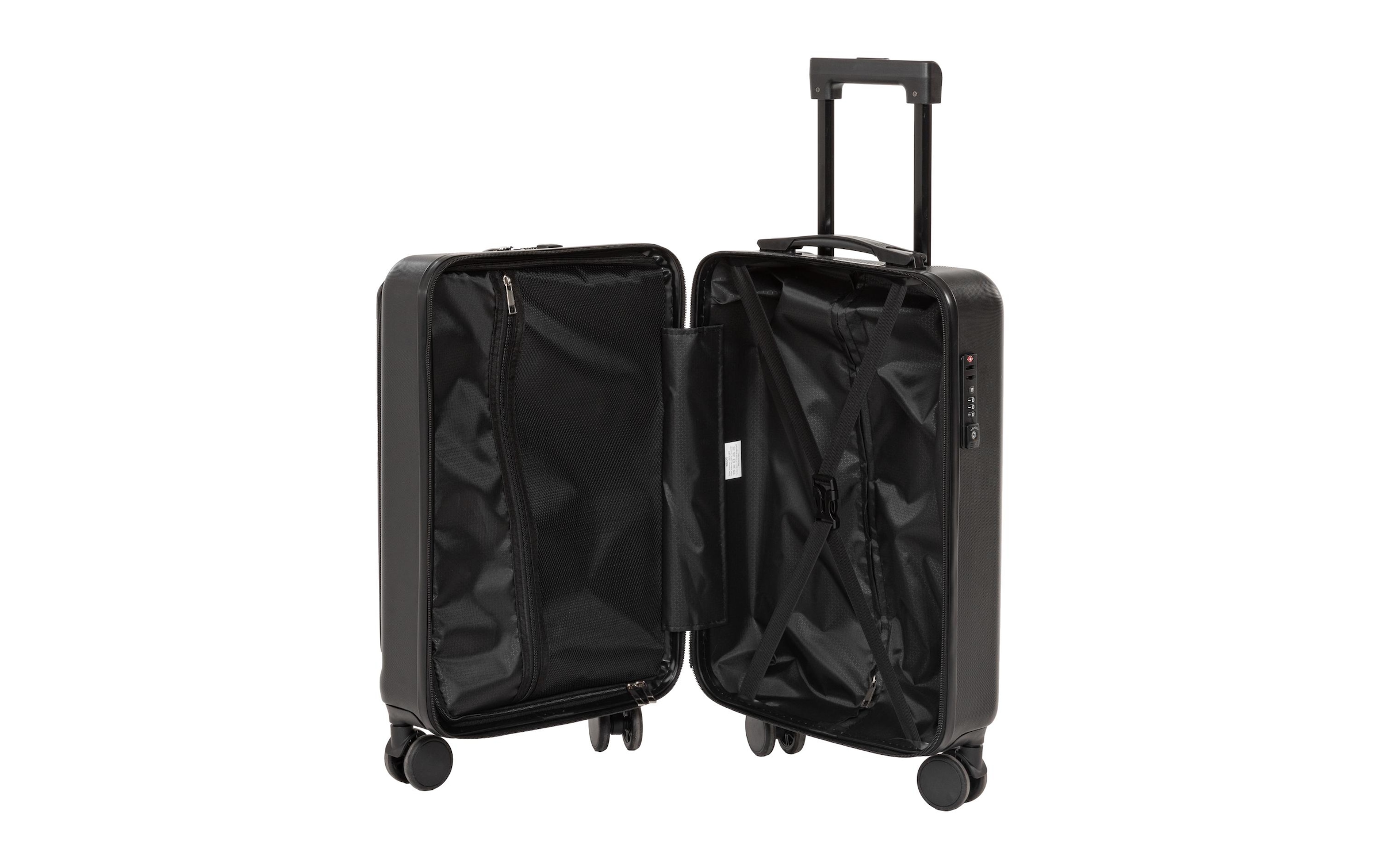 KOOR Koffer »39.5 L, Schwarz«, 4 Rollen