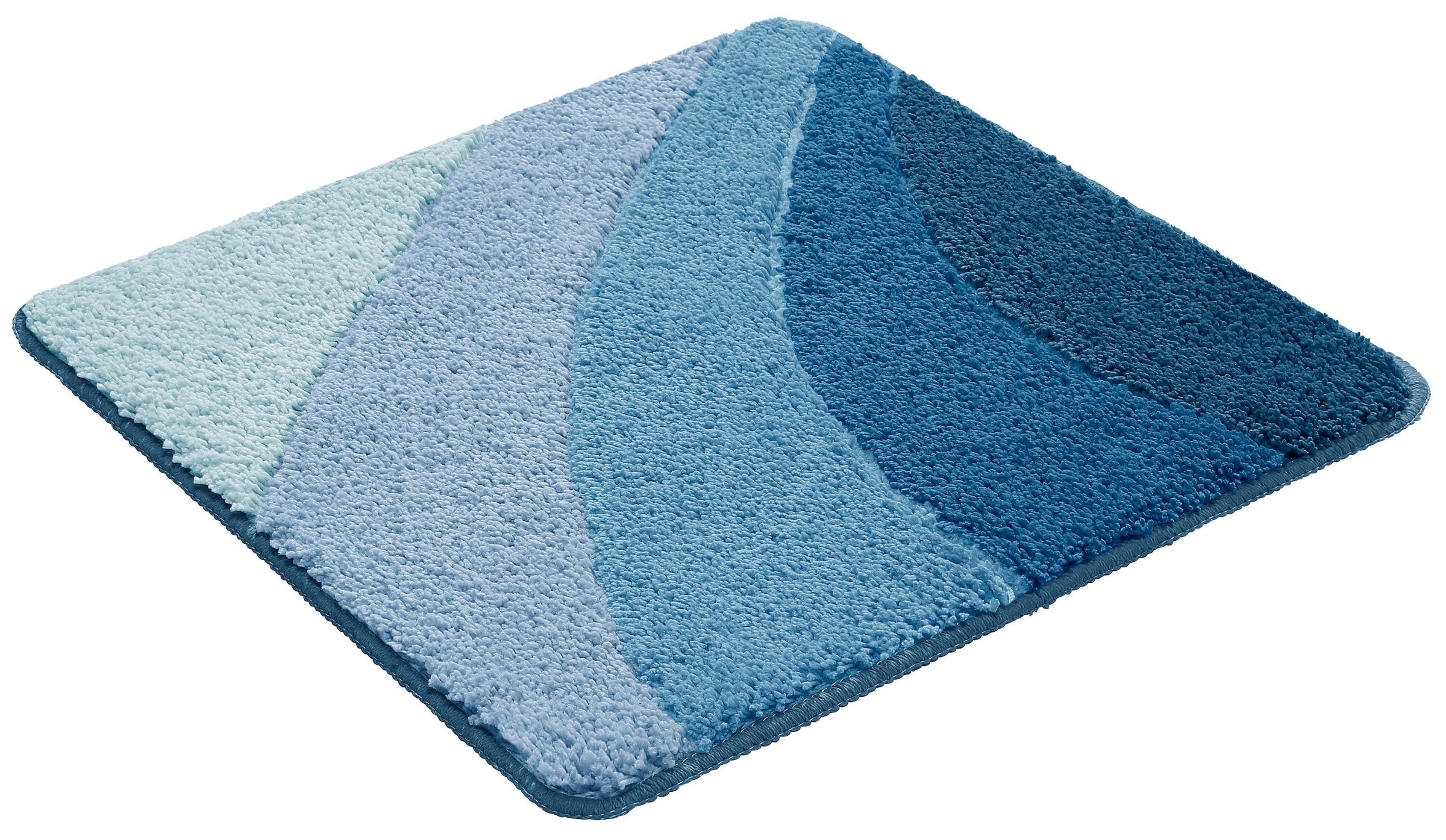 my home Badematte »Josie, Badvorleger, Badezimmer Teppich«, rutschhemmend beschichtet, fussbodenheizungsgeeignet-schnell trocknend-strapazierfähig, Badteppich, Badematten, rechteckig, rund & als 3-tlg. Set erhältlich