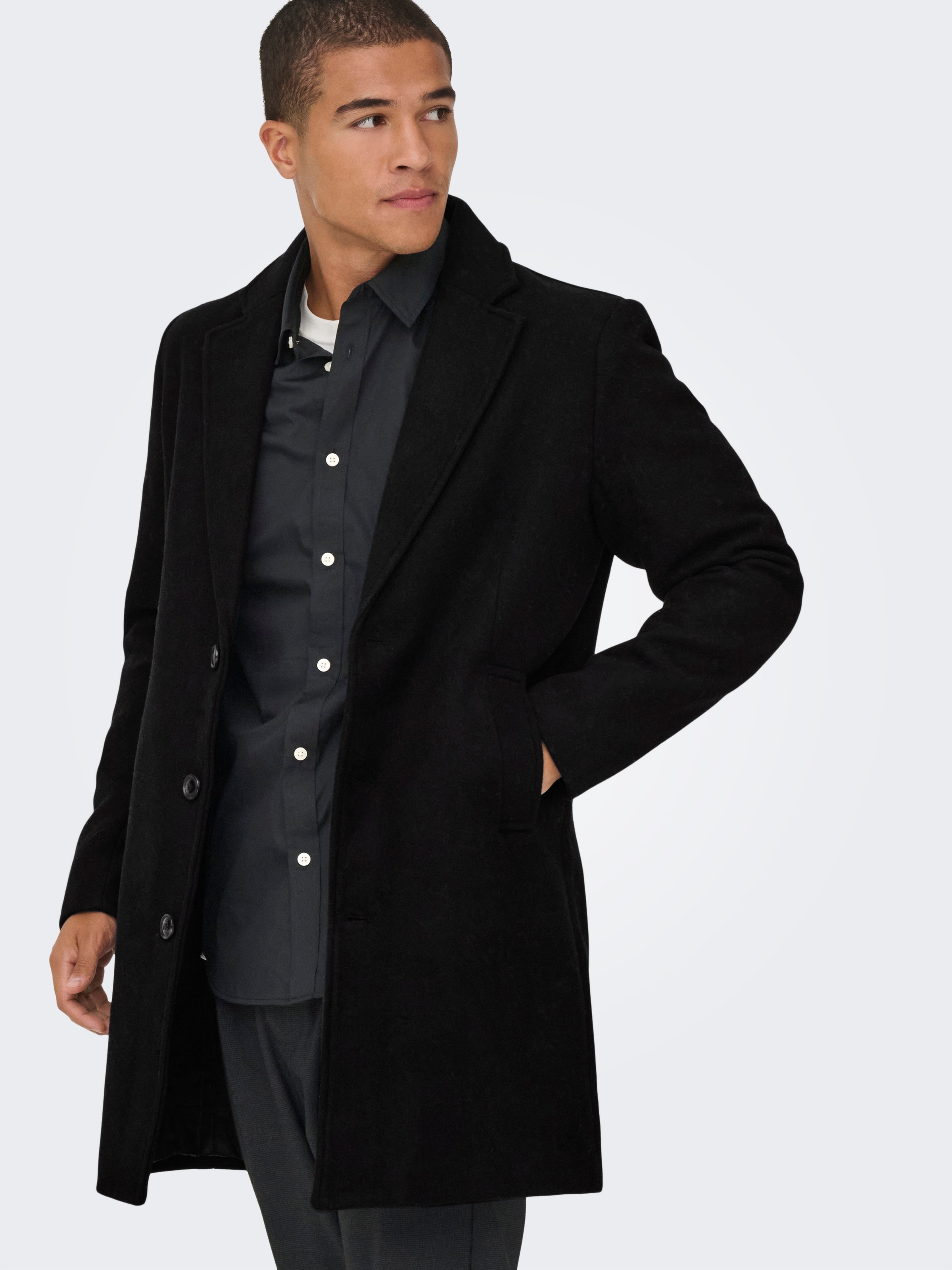 ONLY & SONS Manteau long »ONSMATTHEW WOOL COAT OTW NOOS« mit Wolle