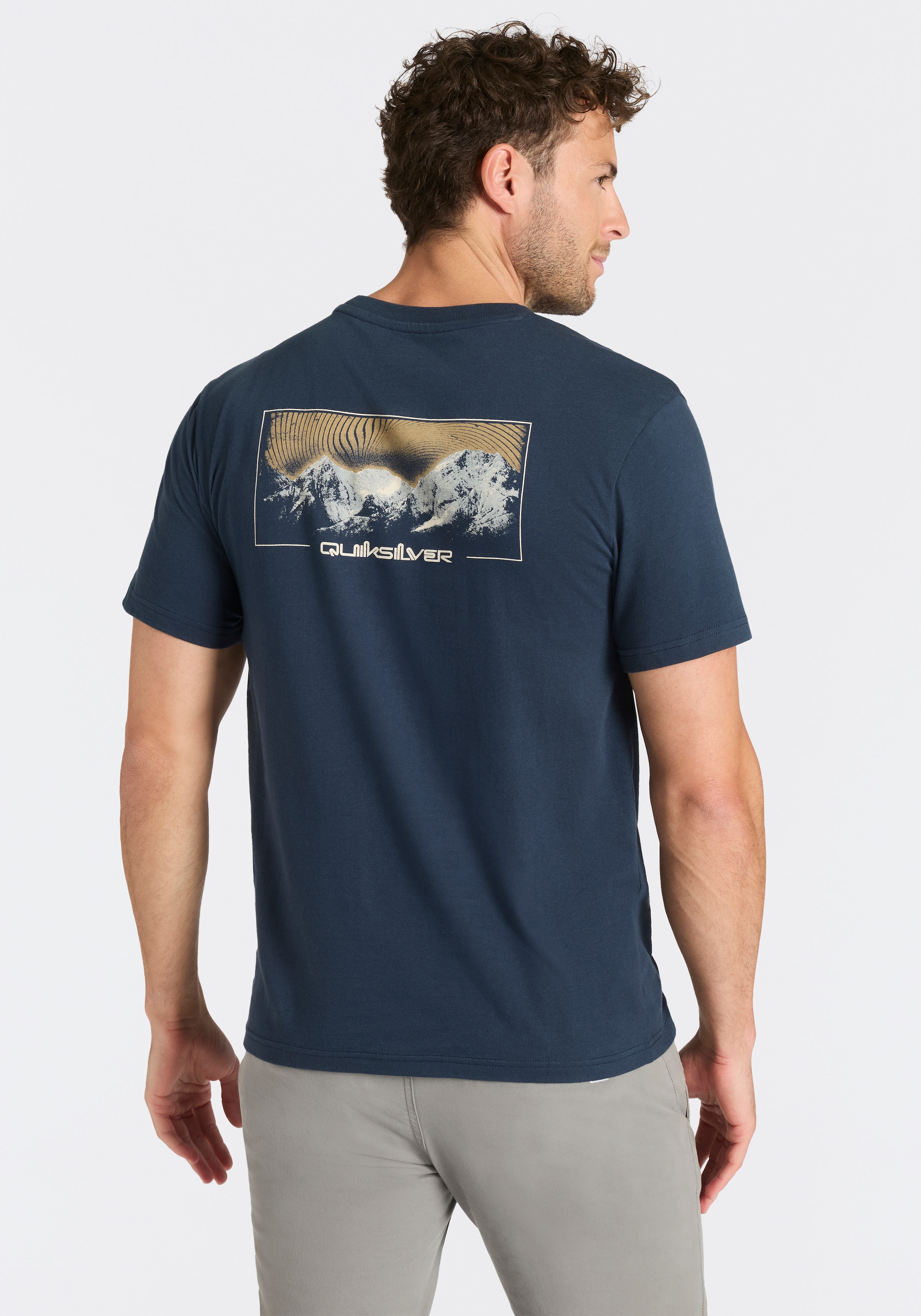 Quiksilver T-shirt »LIGHT WAVES OFF COURSE SHORT SLEEVE PACK« 2 Lot de 2, design à manches courtes, avec col rond, en jersey