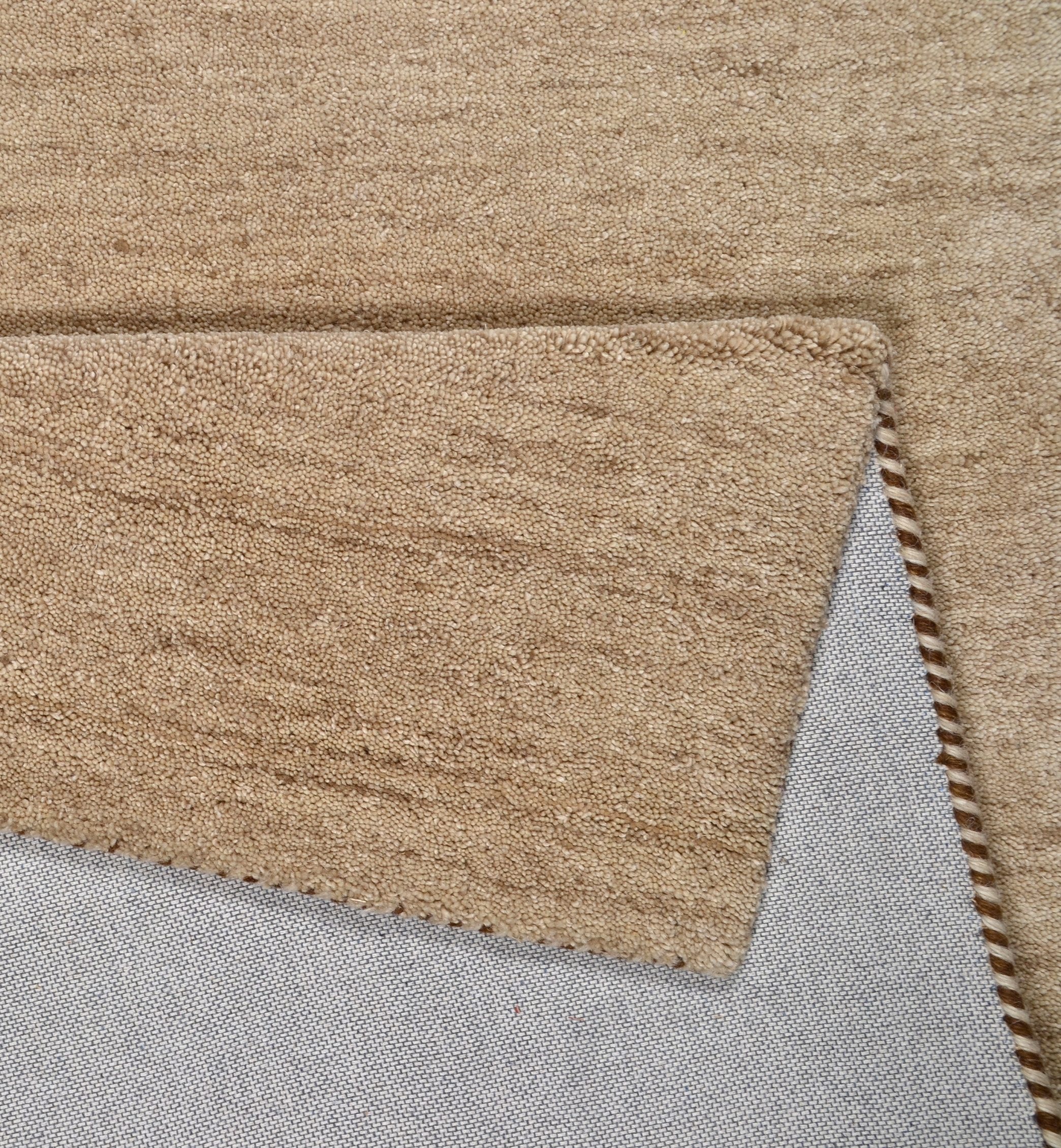 THEKO Wollteppich »Haltu Uni« rechteckig 17 mm Höhe Handweb Teppich, reine Wolle, Uni-Farben, meliert, handgewebt