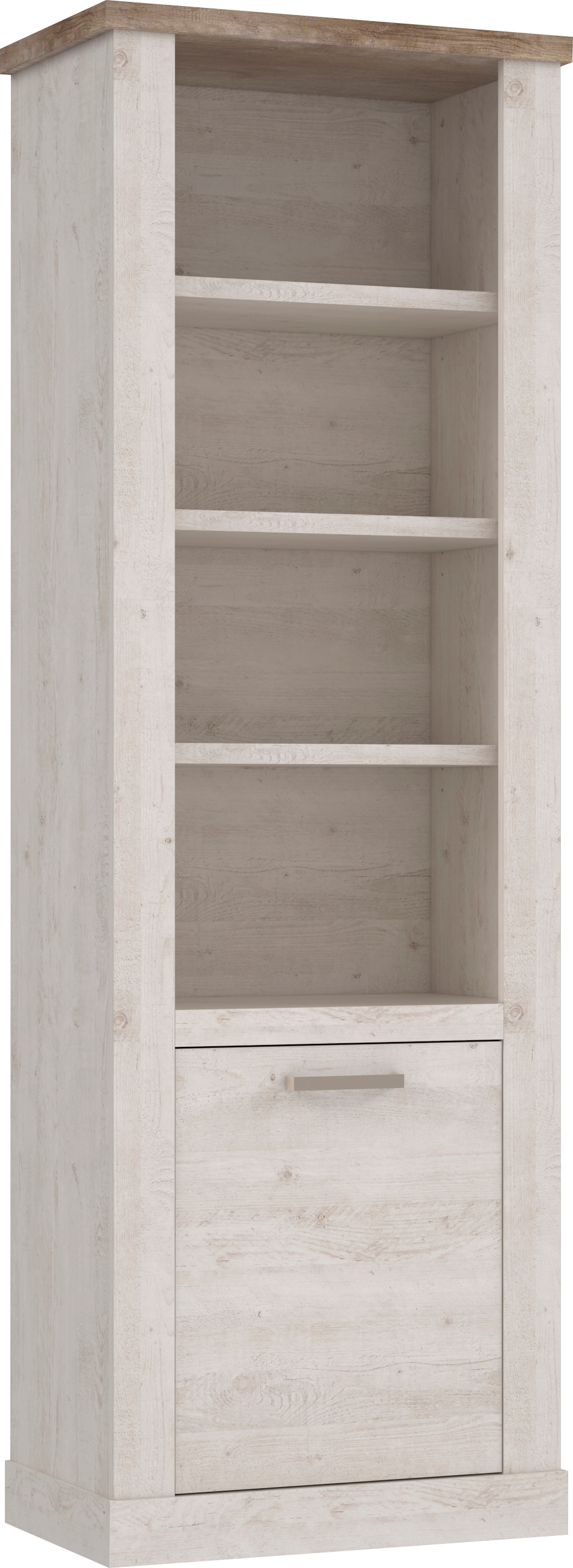 FORTE Bücherregal »Duro« Höhe  212 cm, Aktenregal mit Tür, im Landhausstil