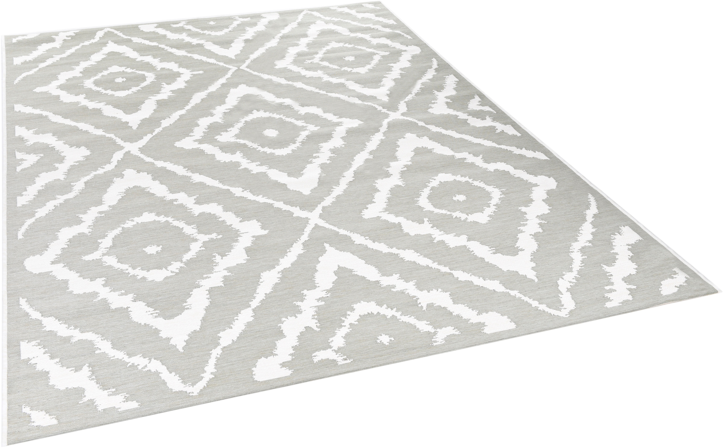 Image of TOM TAILOR HOME Teppich "Garden Pattern" rechteckig 3 mm Höhe Flachgewebe, modernes Rauten Design, In- und Outdoor geeignet