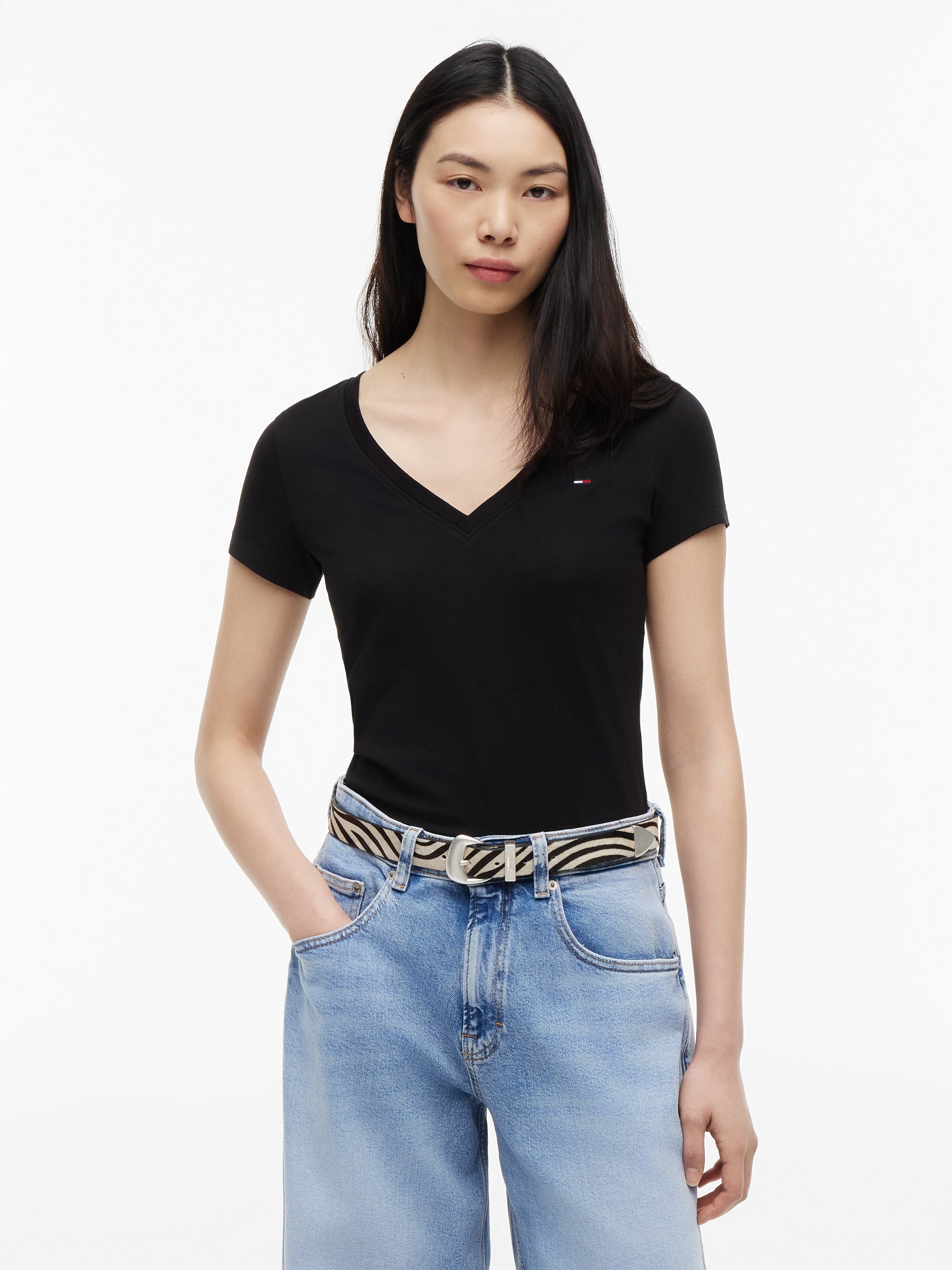 Tommy Jeans T-shirt en V »TJW 3PACK V-NECK TEE« Paquet, , 3 Baumwolle, V-Ausschnitt, 3 Stück im Set