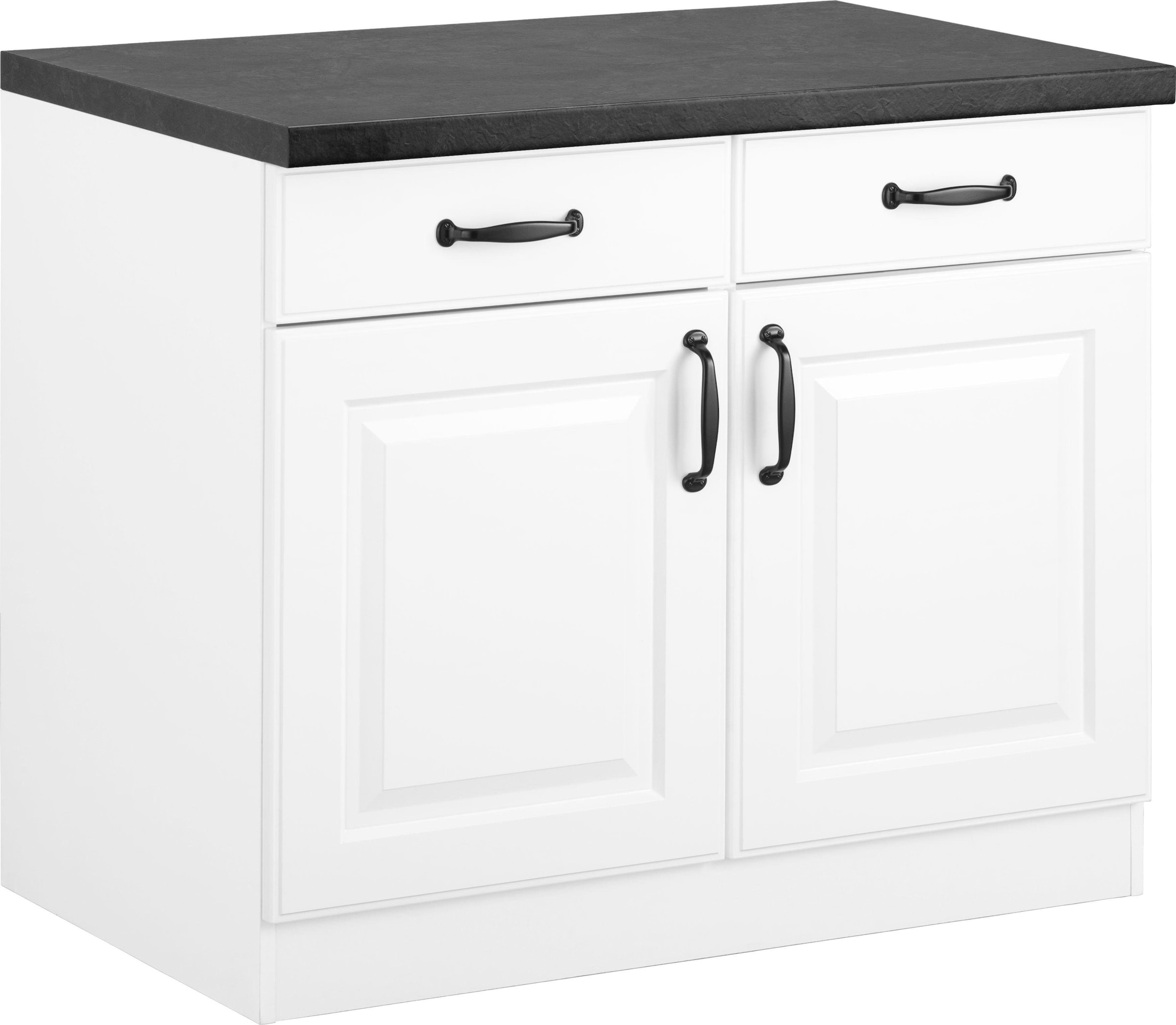 Image of wiho Küchen Unterschrank »Erla«, 100 cm breit mit Kassettenfront bei Ackermann Versand Schweiz