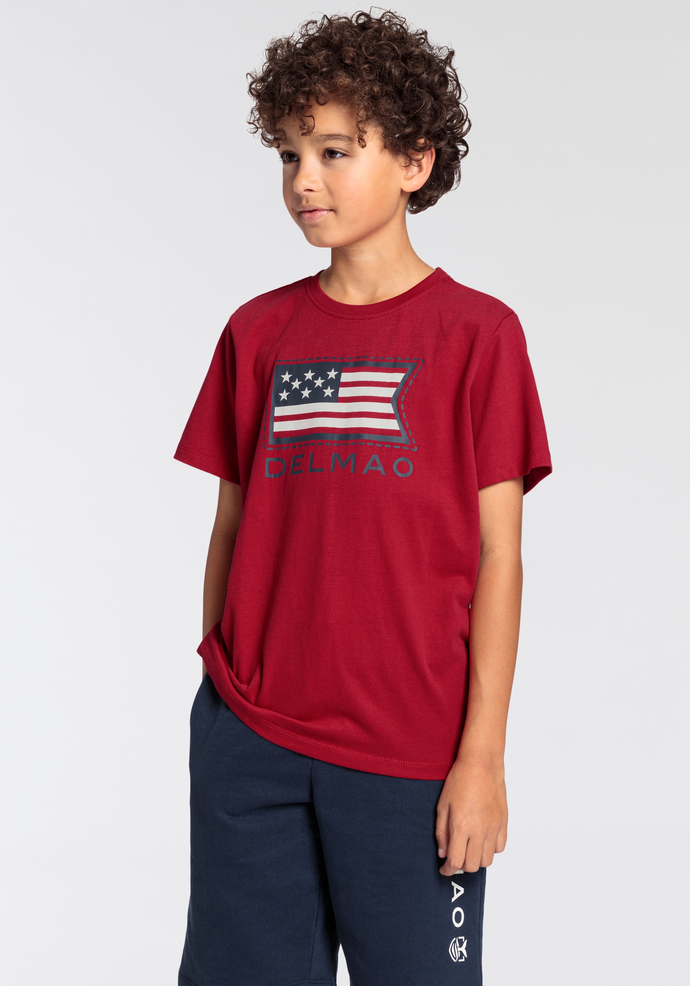 DELMAO T-Shirt »für Jungen«, Flagge. NEUE MARKE