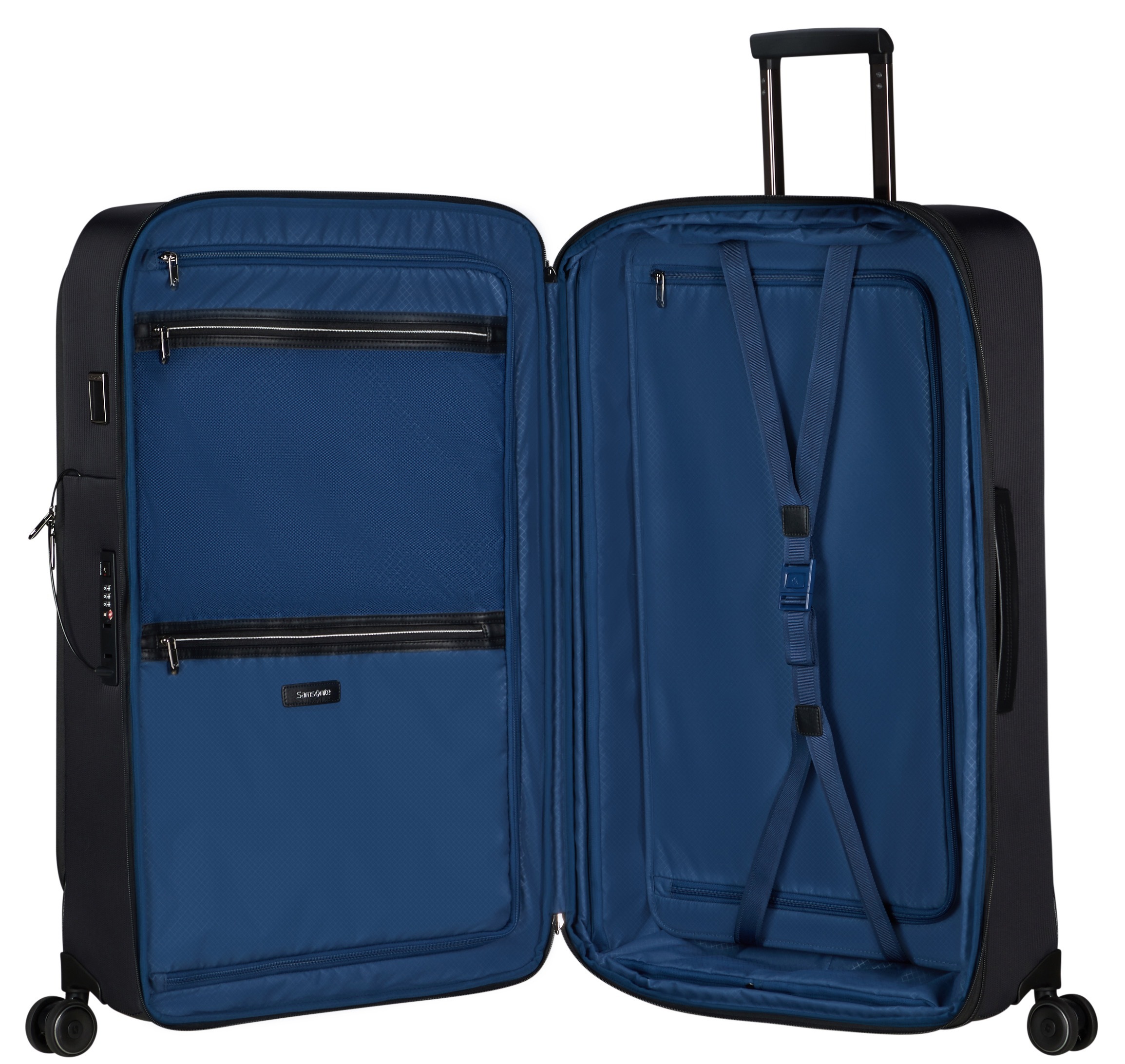 Samsonite Weichgepäck-Trolley »SPLENDIX, verschiedene Grössen«, 4 Rollen, Reisegepäck Koffer gross TSA Schloss Volumenerweiterung