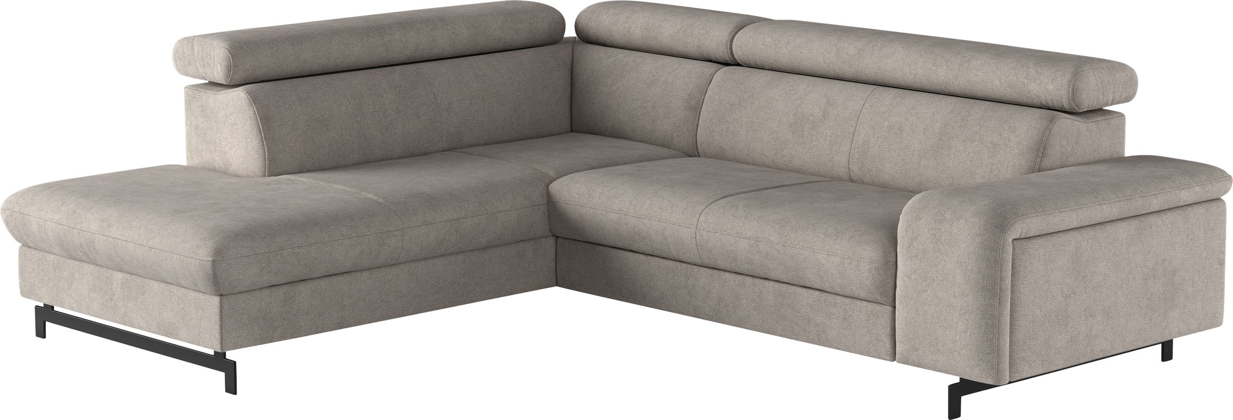 COTTA Ecksofa »Emma L-Form«, mit Kopfteilverstellung, wahlweise mit Bettfunktion & Bettkasten
