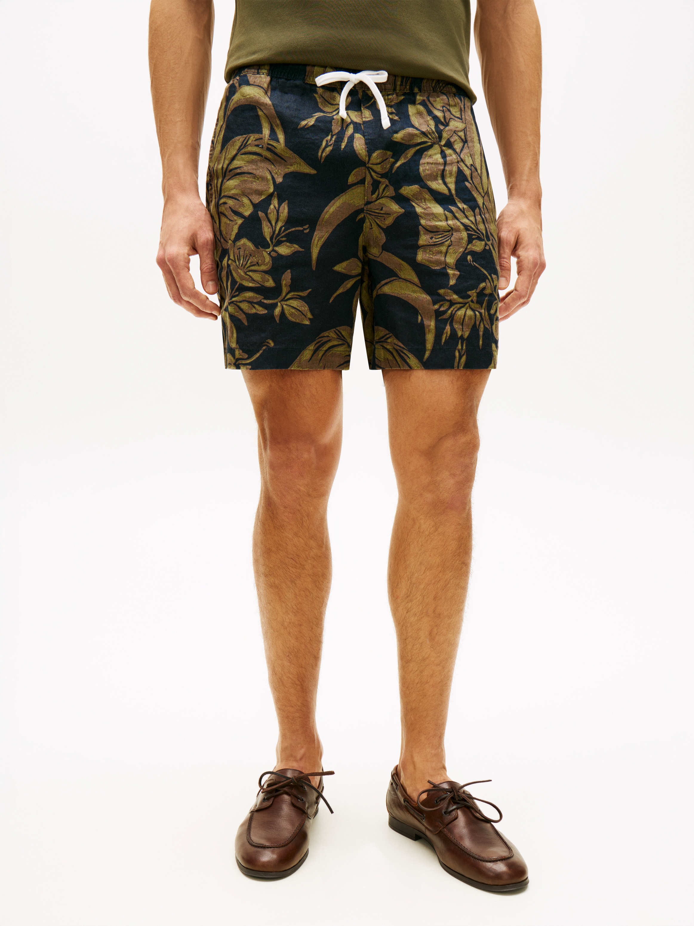 Image of Tommy Hilfiger Chinoshorts "DOVER PO LINEN FLORAL AOP" elastischer Bund, regular fit