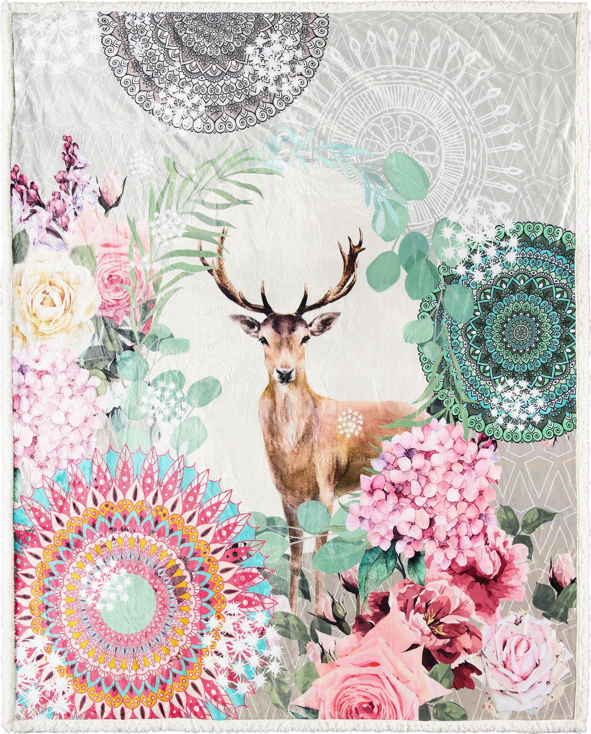 Image of hip Plaid »Erlenda«, mit Mandala, Kuscheldecke bei Ackermann Versand Schweiz