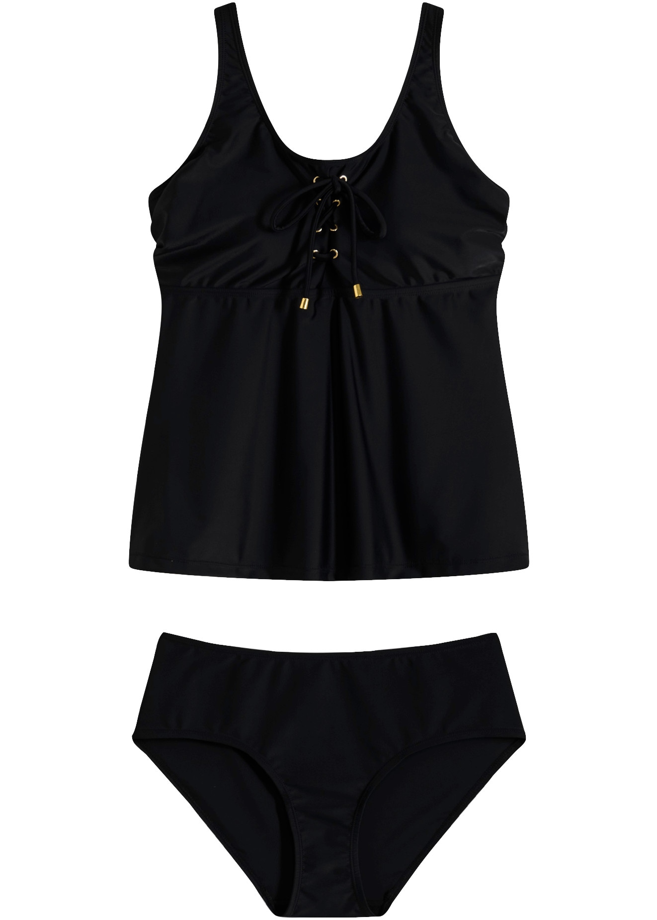 bonprix Tankini Ensemble,  avec lien à nouer, tailles 38 à 54, en polyamide et élasthanne