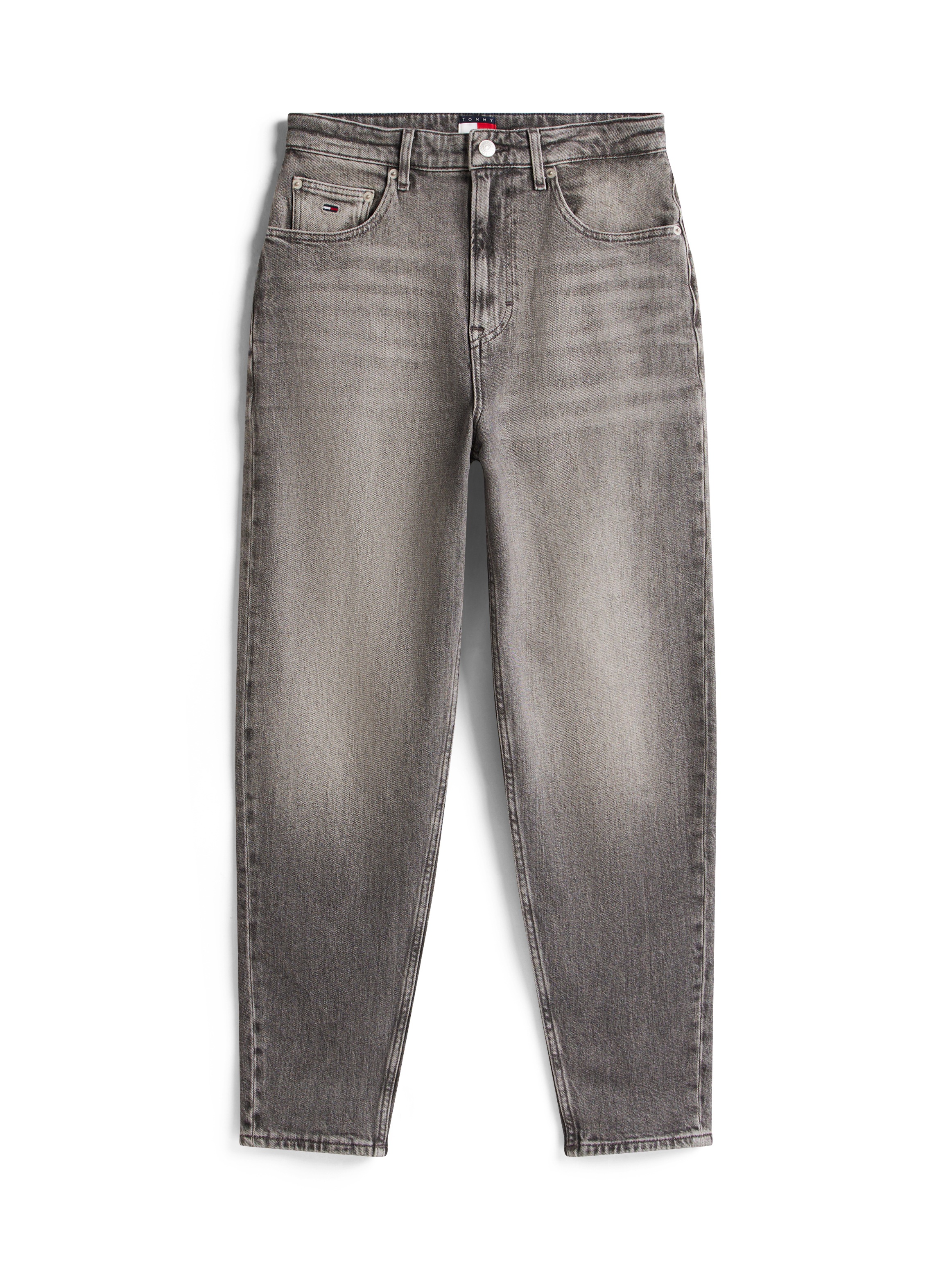 Tommy Jeans Mom-Jeans »MOM JEAN UH TPR«, mit Logo-Stickereien, in knöchelfreier Länge