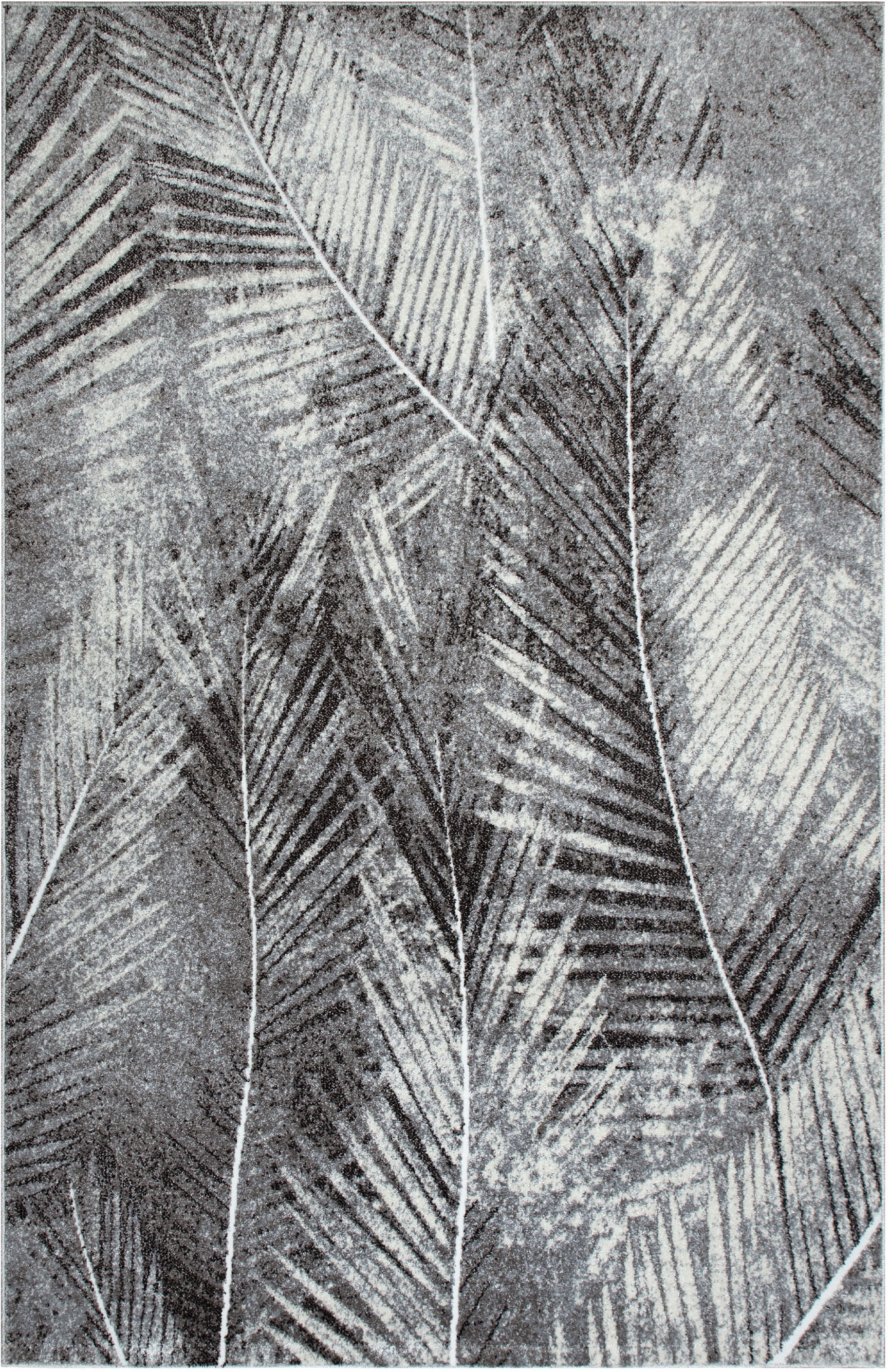 GOODproduct Teppich »Kiliv, modernes Blatt Design« rechteckig 9 mm Höhe mit besonders weichem Flor, Kurzflor,