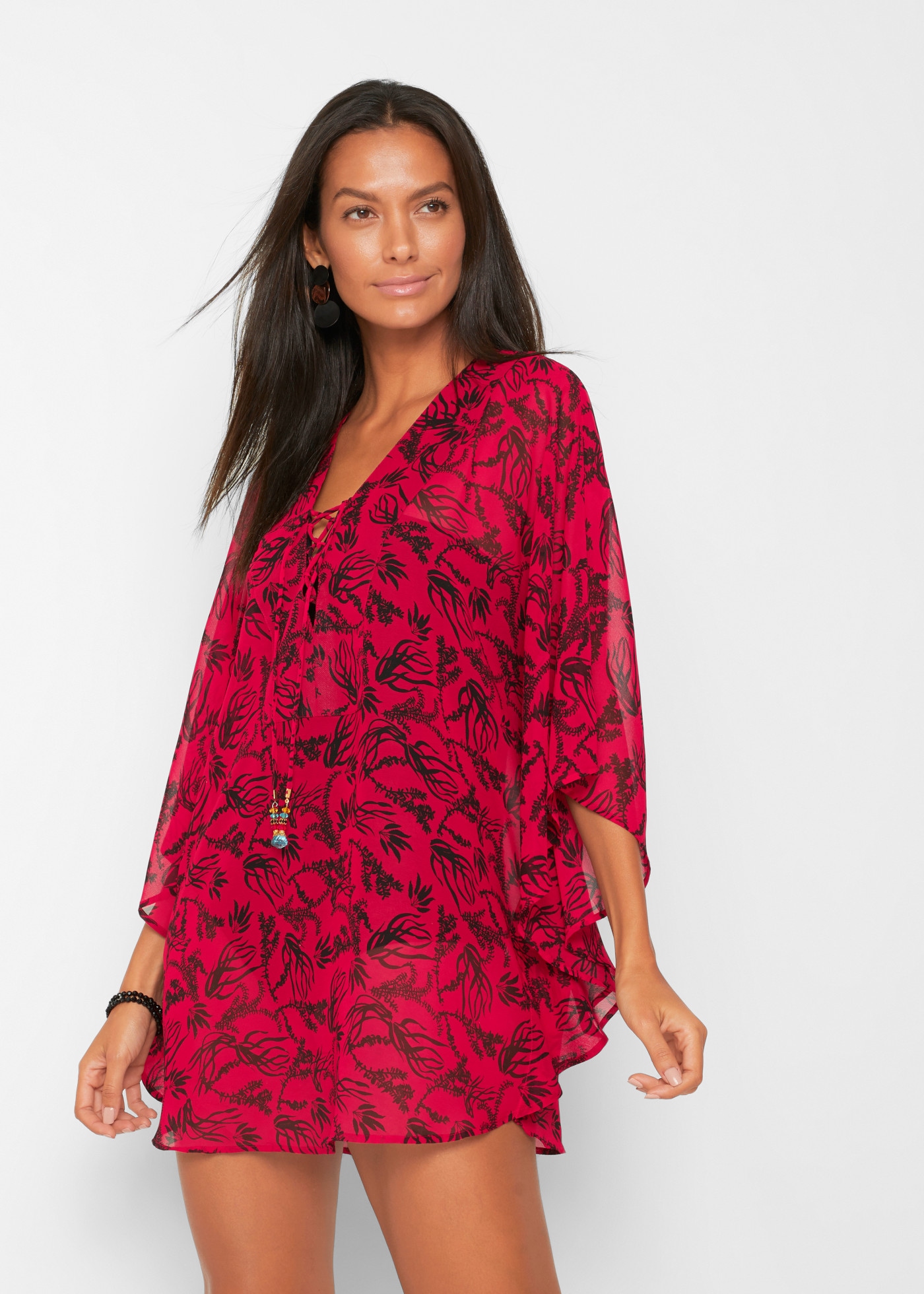 Image of bonprix Longtunika aus Chiffon, weiter kastiger Schnitt