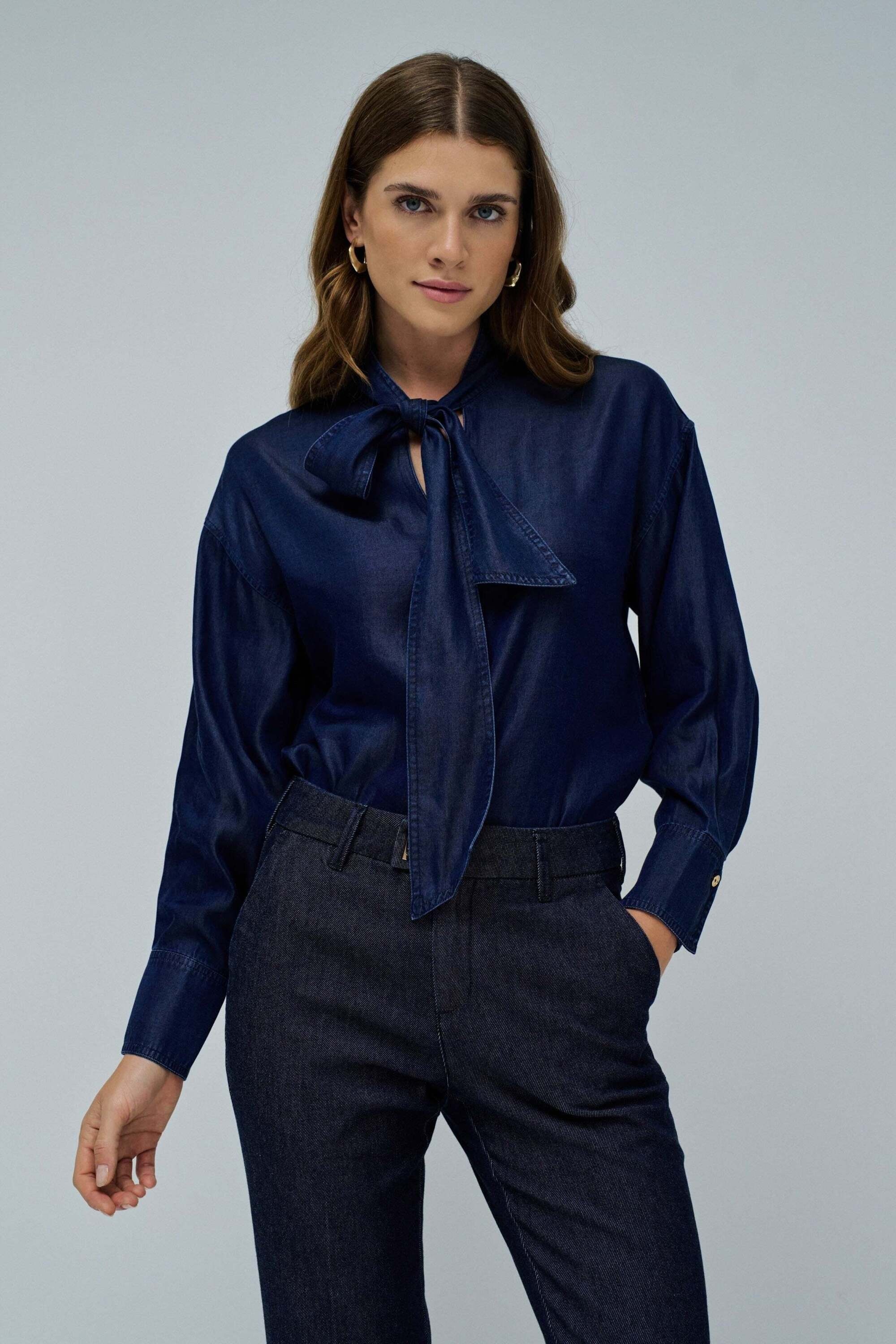 Salsa Langarmbluse »Salsa Jeans Langarmbluse Blouse W/ Lace«