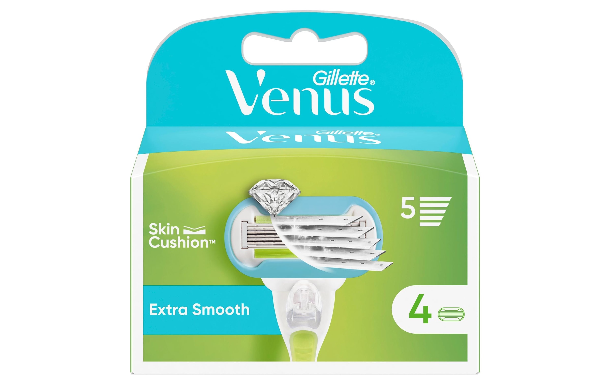 Gillette Venus Rasierklingen »Rasierklingen Extra Smooth 4 Stück«, (4 tlg.)