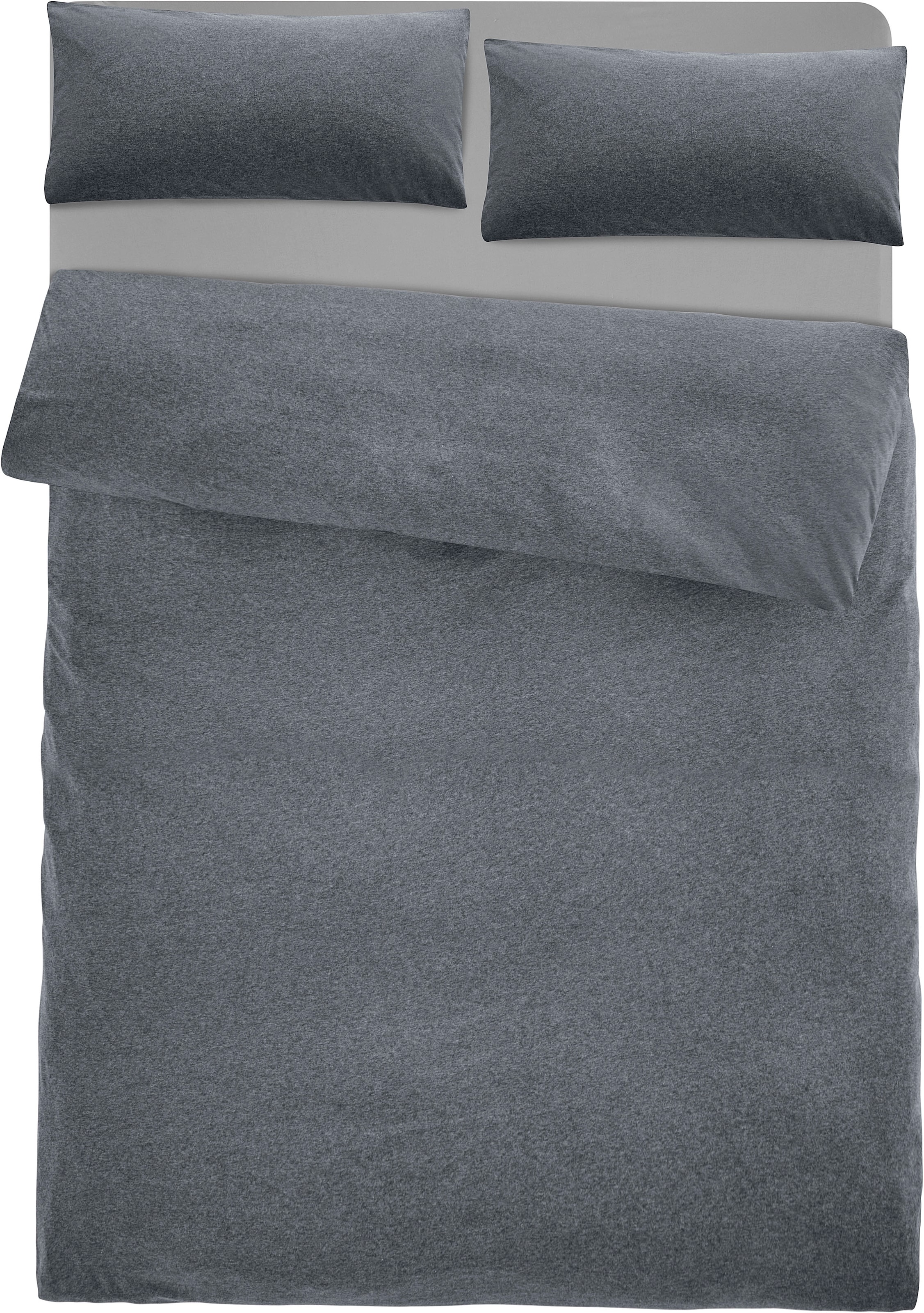 my home Linge de lit »Valje« 2 cuis tlg. NEUHEIT: ab Grösse 135x200 cm, Jersey Qualität in Melange-Optik