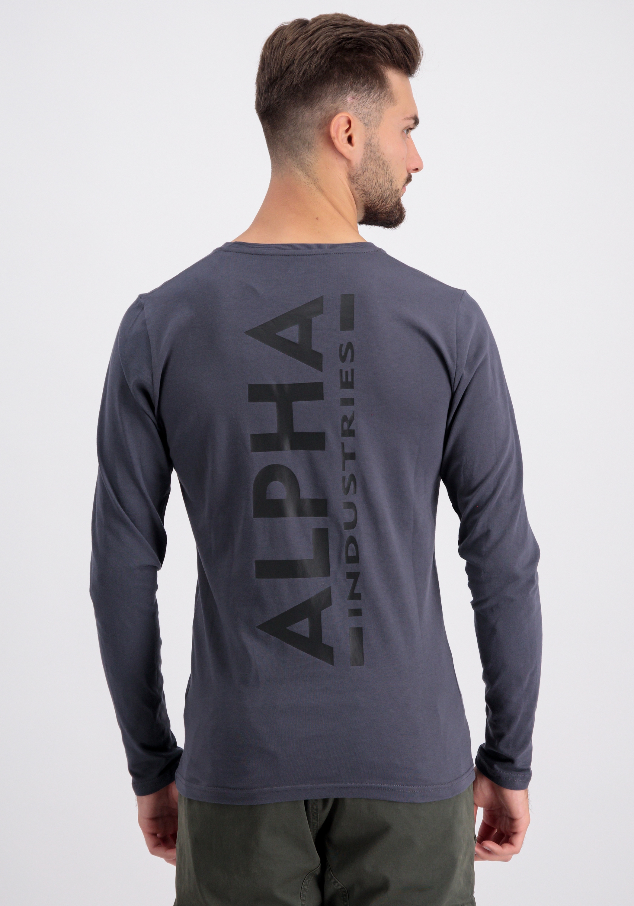 Alpha Industries Longsleeve »Alpha Industries Men - Longsleeves Back Print Heavy LS«