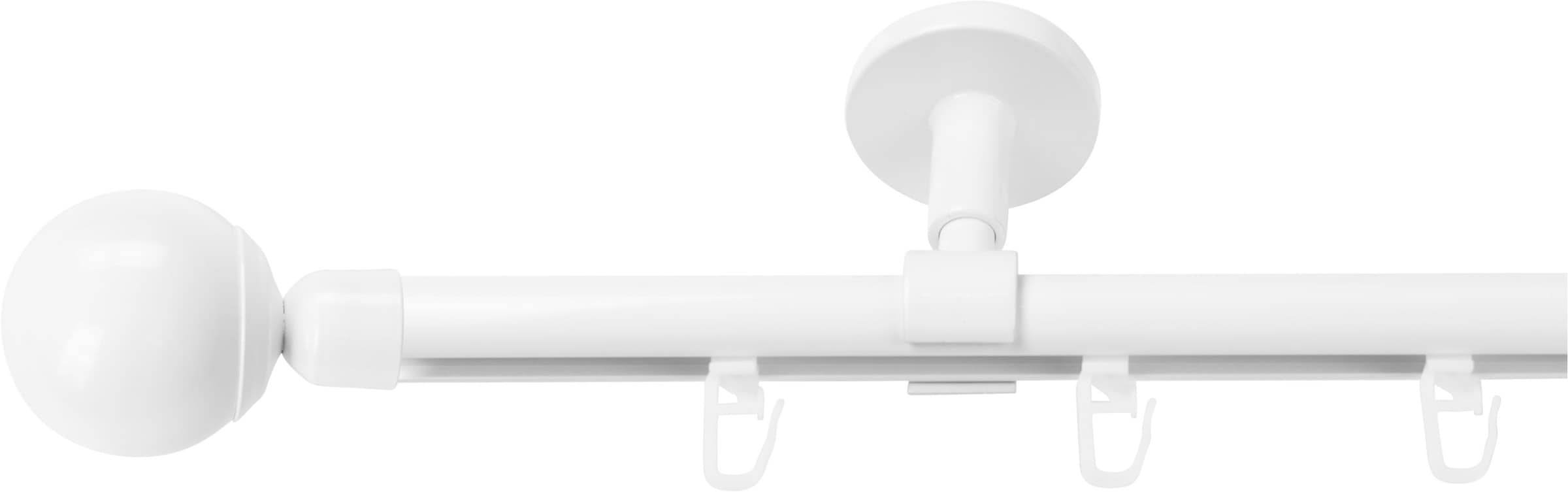SN DECO GROUP Gardinenstange »Gardinenstange Innenlauf Reims Ø 19 mm, 1-läufig, Fixmass, verschraubt« Ø 19 mm Fixmass;kürzbar