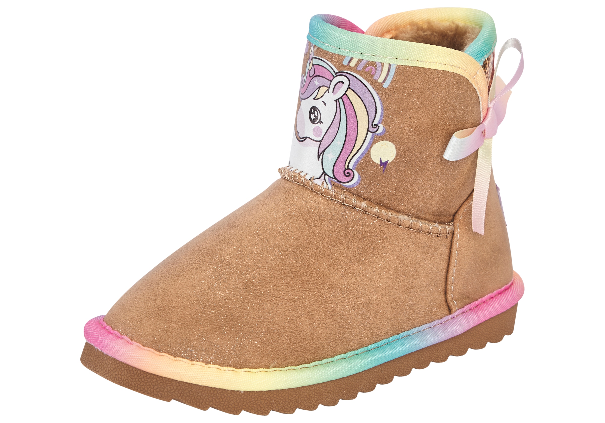 Image of Disney Schlupfboots "UNICORN" Winterschuhe, Winterboots, Snowboots, Schlupfstiefel, gefüttert