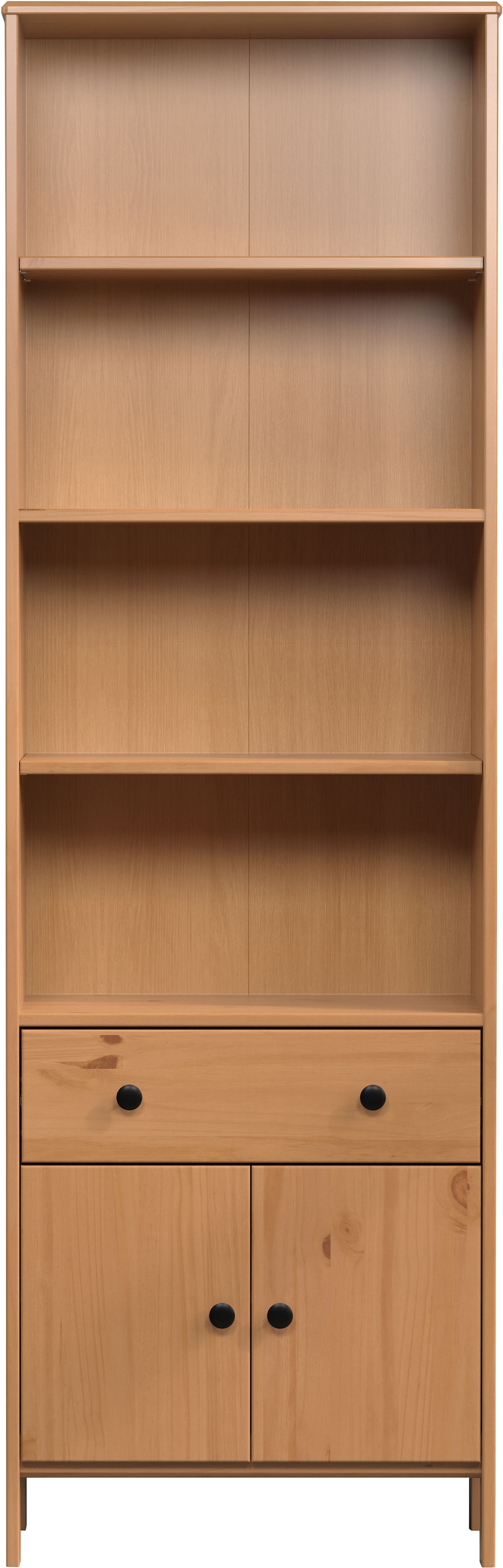 welltime Hochschrank »Kall«, (1 St.), Badezimmerschrank aus Kiefer-Massivholz - Masse (B/T/H) 60/33/188 cm
