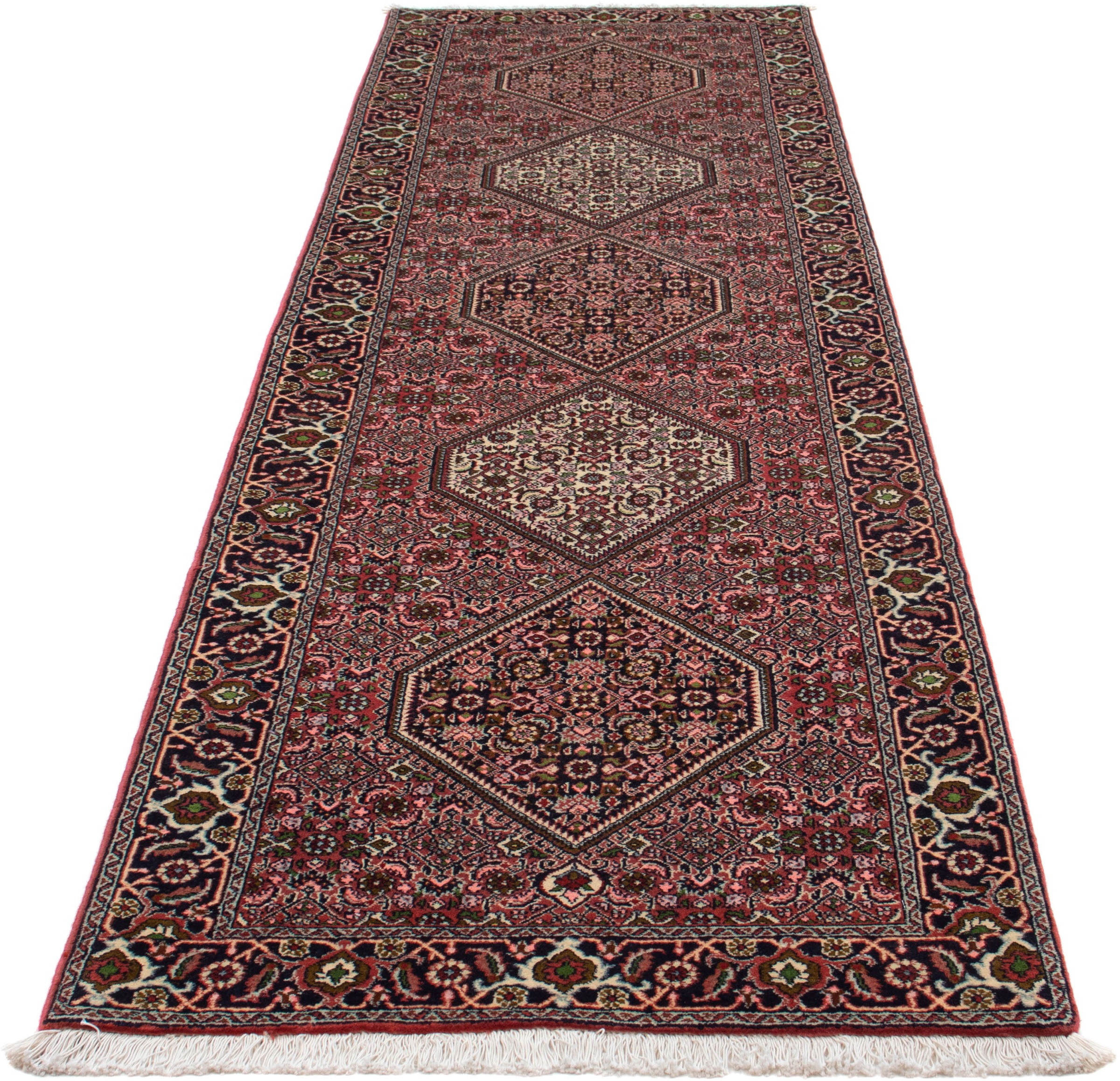 Image of morgenland Orientteppich »Perser - Bidjar - 298 x 82 cm - hellrot«, rechteckig, 15 mm Höhe, Wohnzimmer, Handgeknüpft, Einzelstück mit Zertifikat bei Ackermann Versand Schweiz