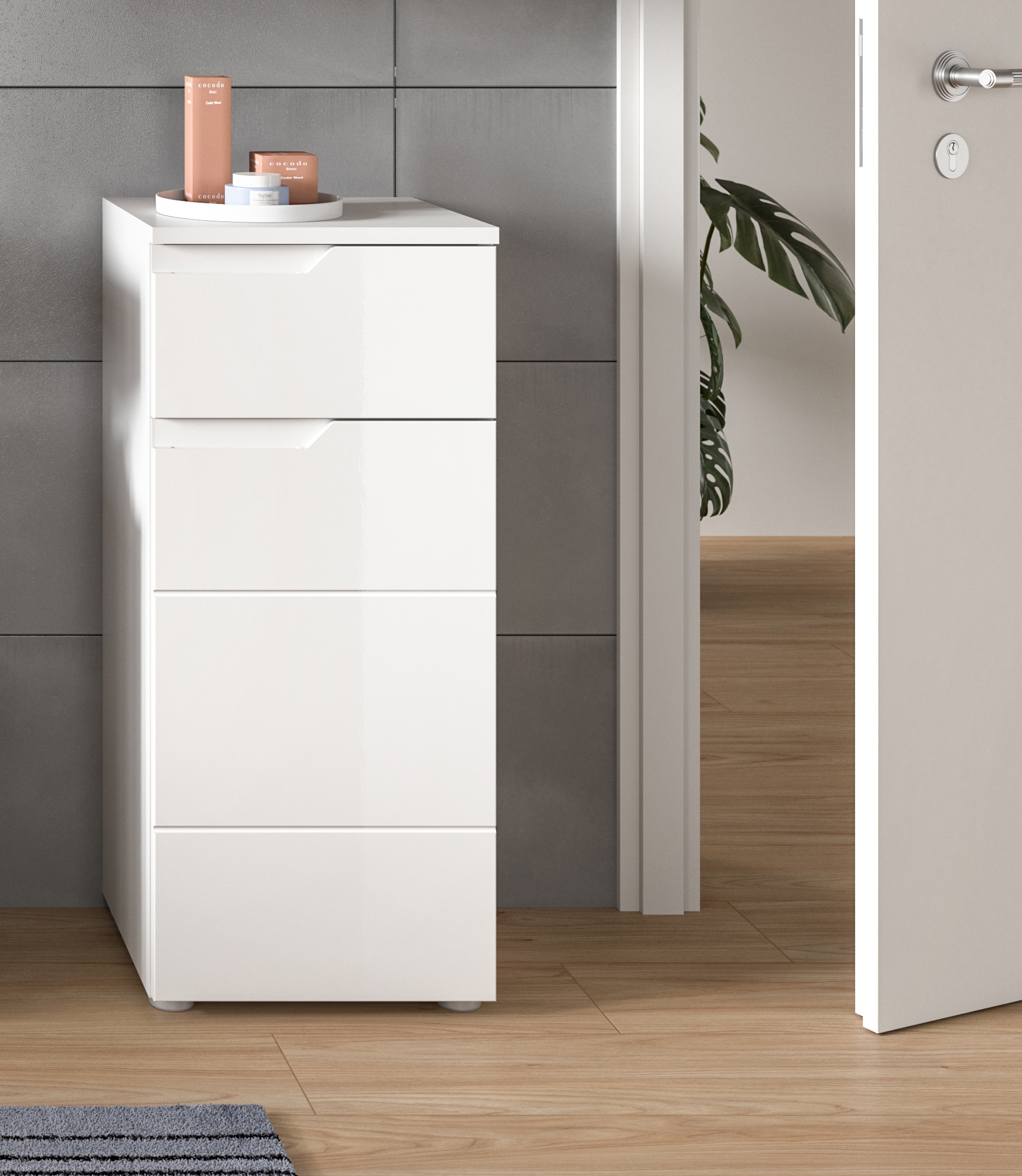 INOSIGN Unterschrank »CAPRI, Höhe 87 cm, 1 Schubkasten, 1 Tür mit Softclose-Funktion« Standschrank, Badschrank, Kommode, Badkommode, Anrichte, Midischrank