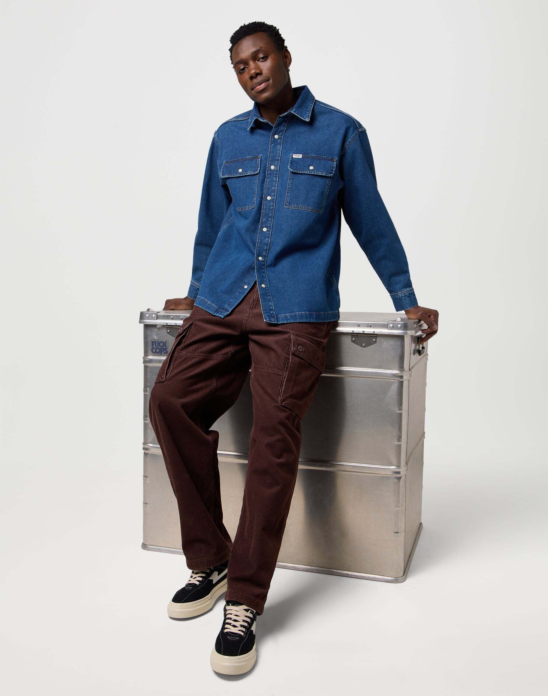 Wrangler Jeanshemd »WRANGLER Jeanshemd Overshirt«
