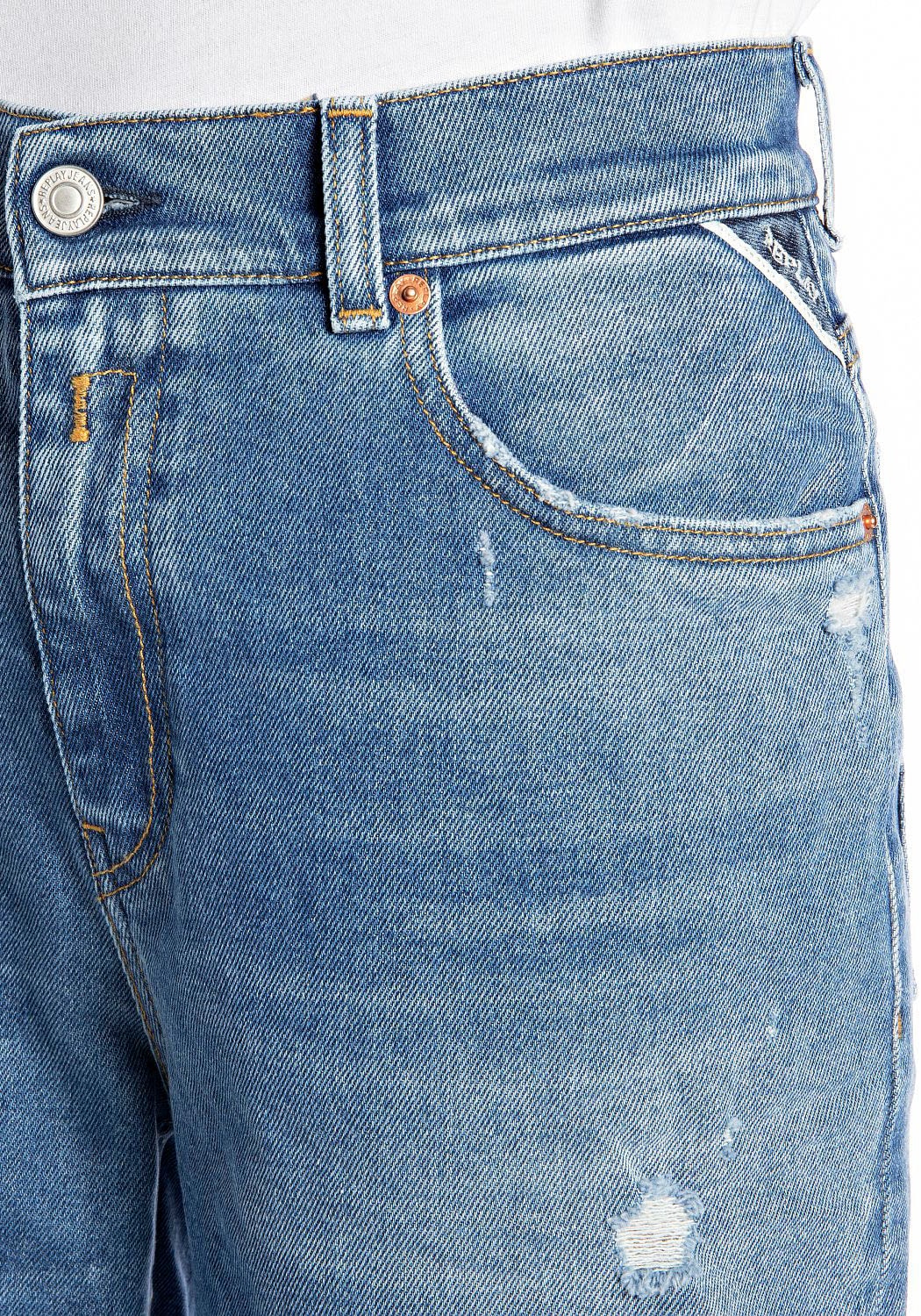 Replay Straight-Jeans »KILEY«, im Used Look mit Kettendetail
