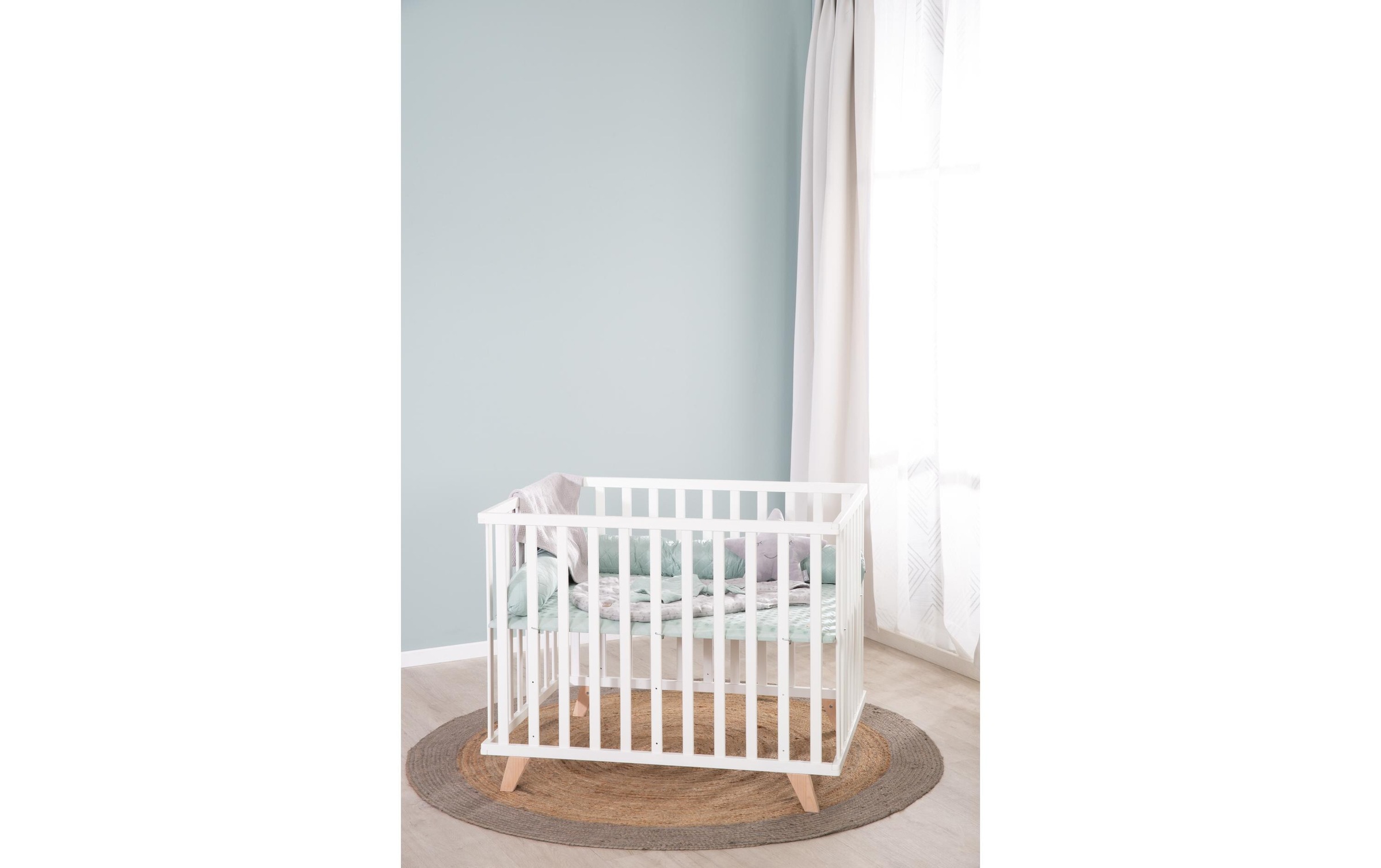 roba® Laufgitter »Laufgitter 75x100cm mit Holzfüssen«, bis 15 kg