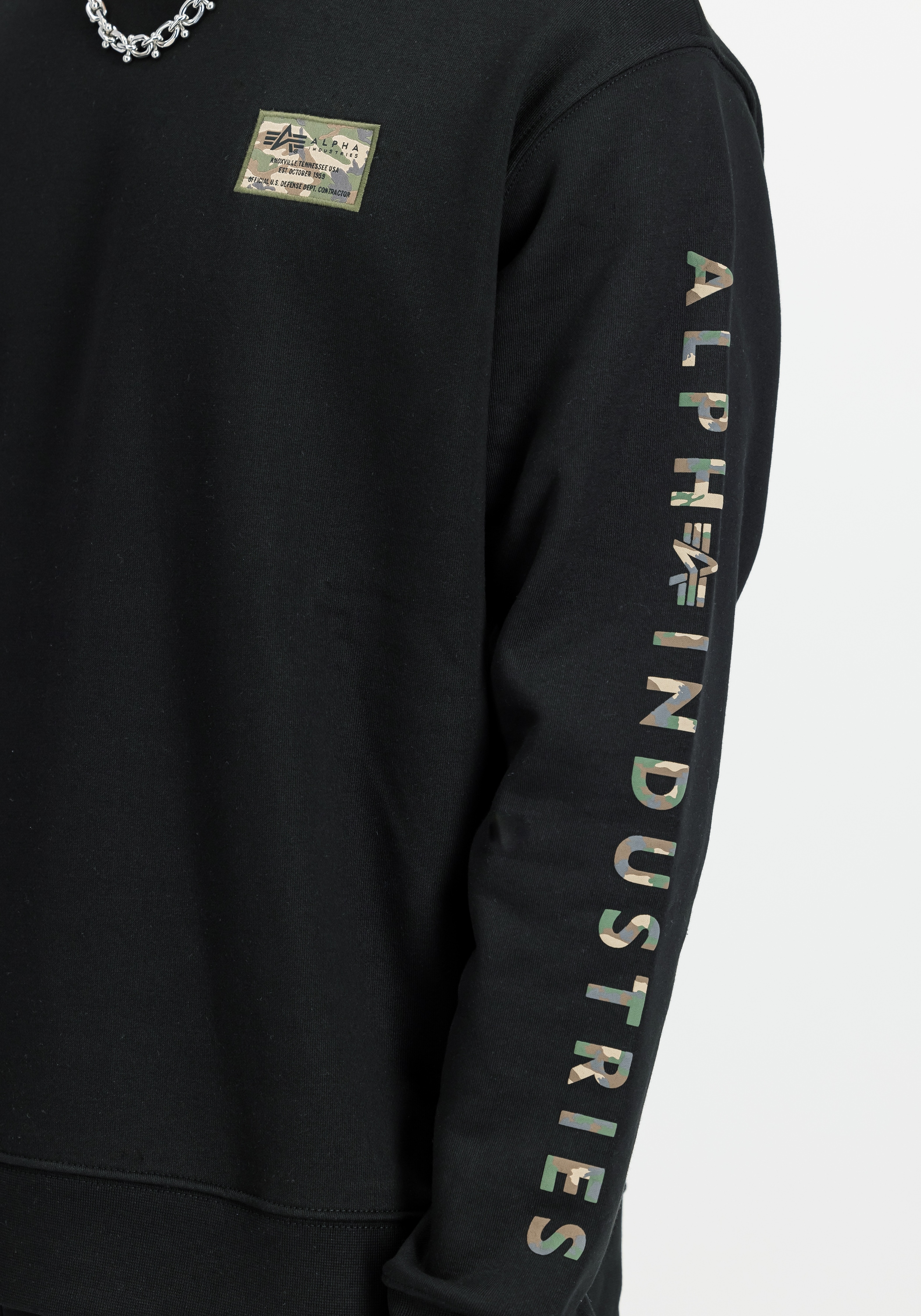 Alpha Industries Sweater »Camo Sleeve Sweatshirt«